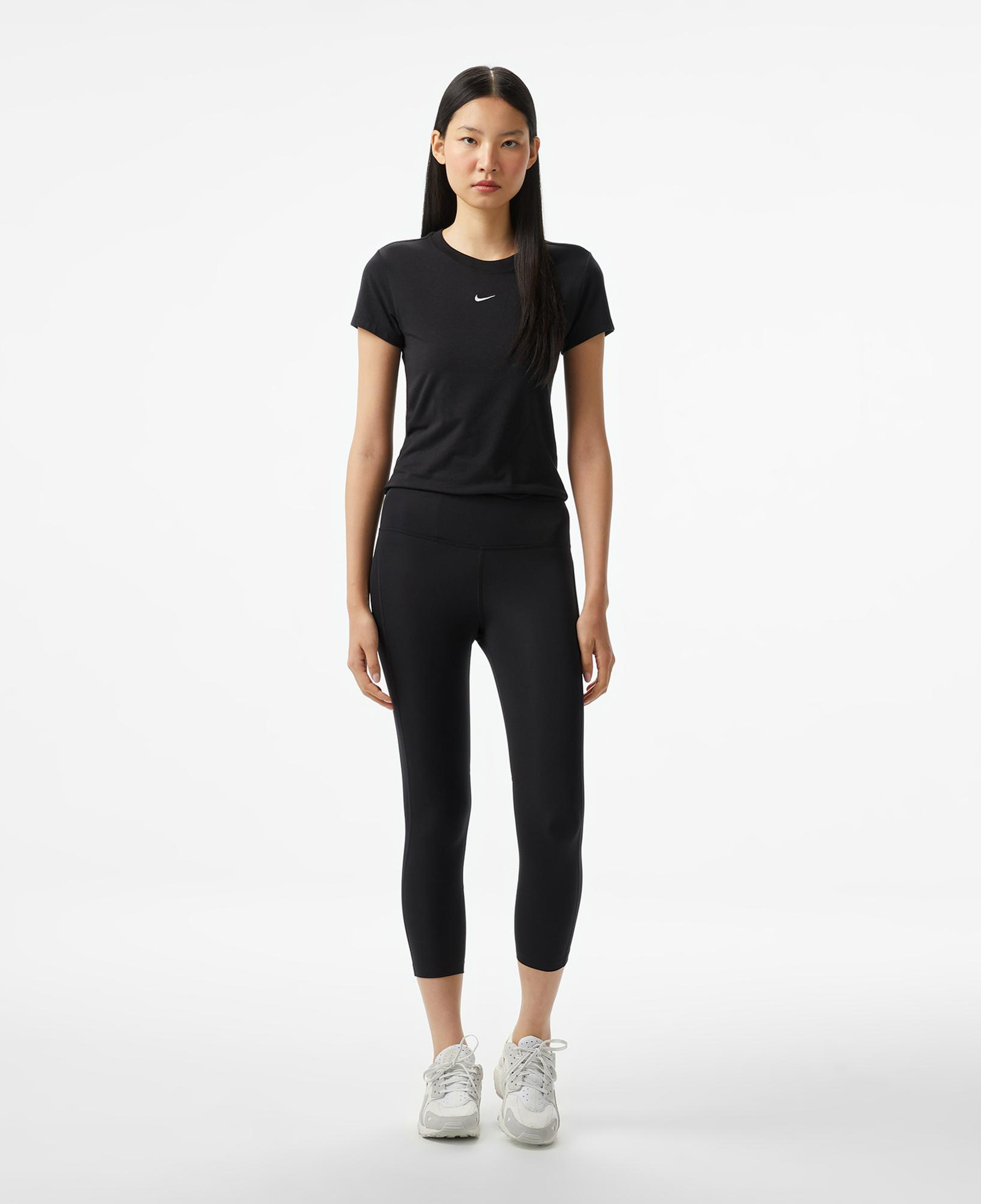 Nike Dri-Fit Fast Crop Kadın Siyah Tayt