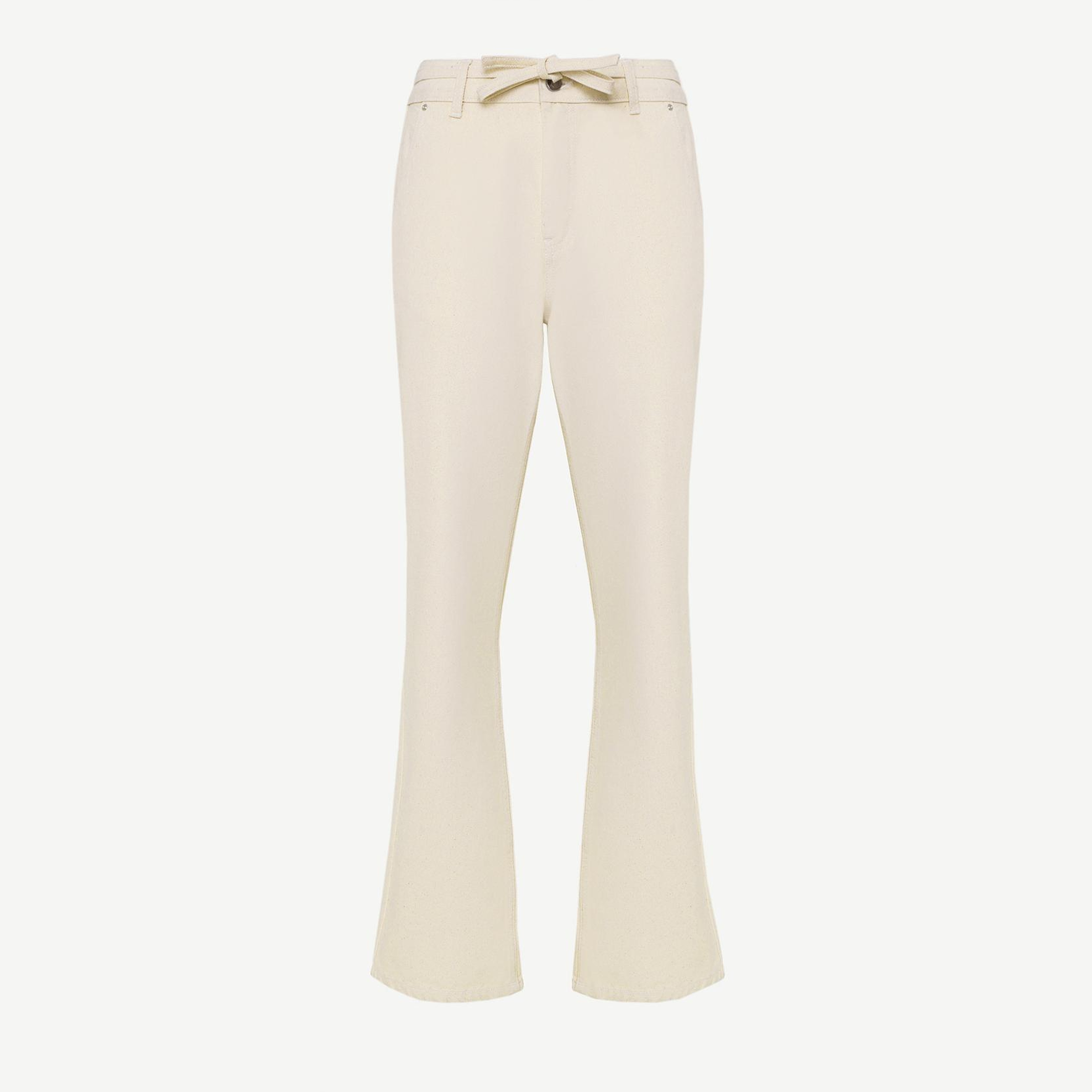 YARGICI Rahat Kalıp Kemer Detaylı Denim Pantolon