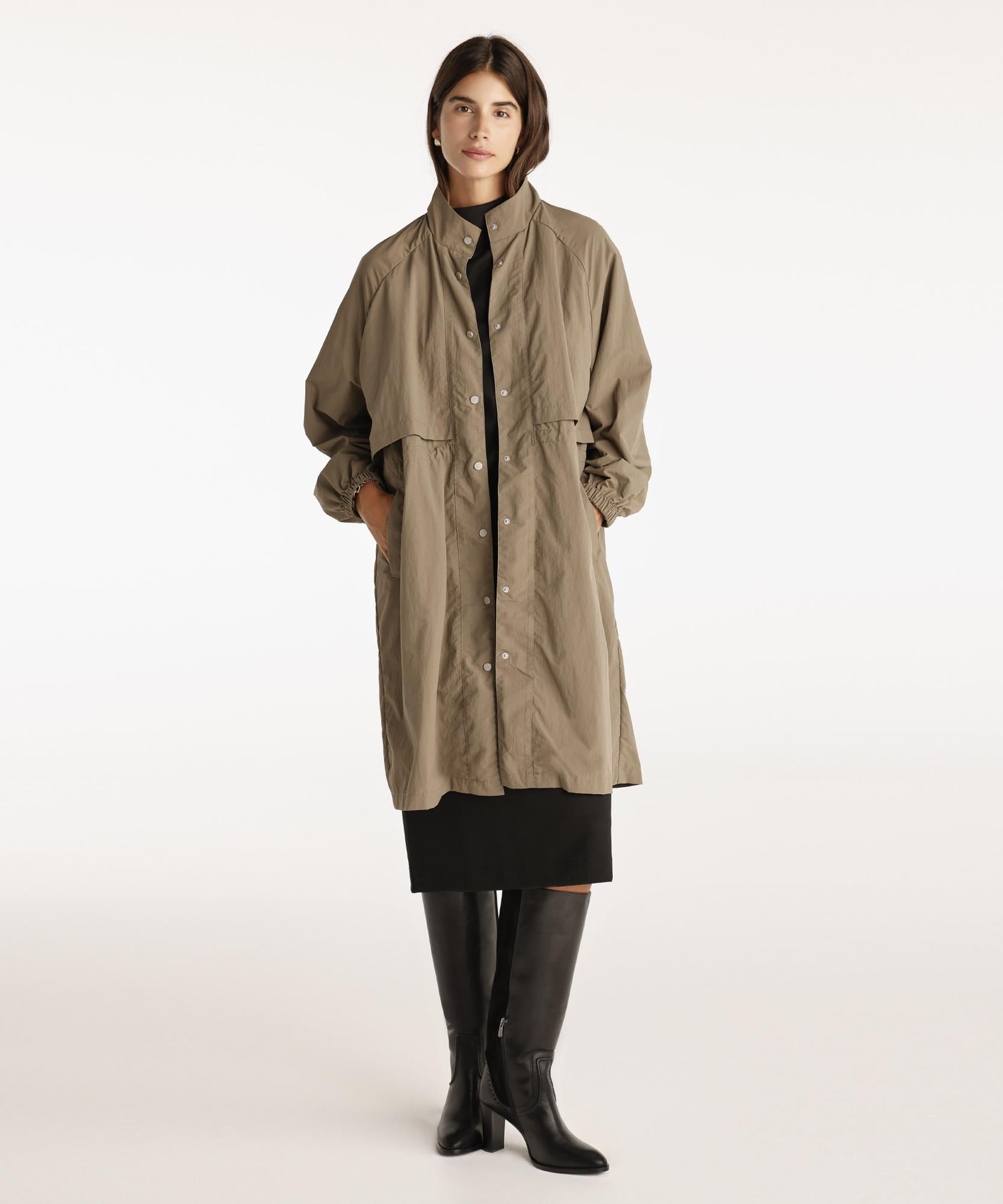 YARGICI Ön Detaylı Pardösü