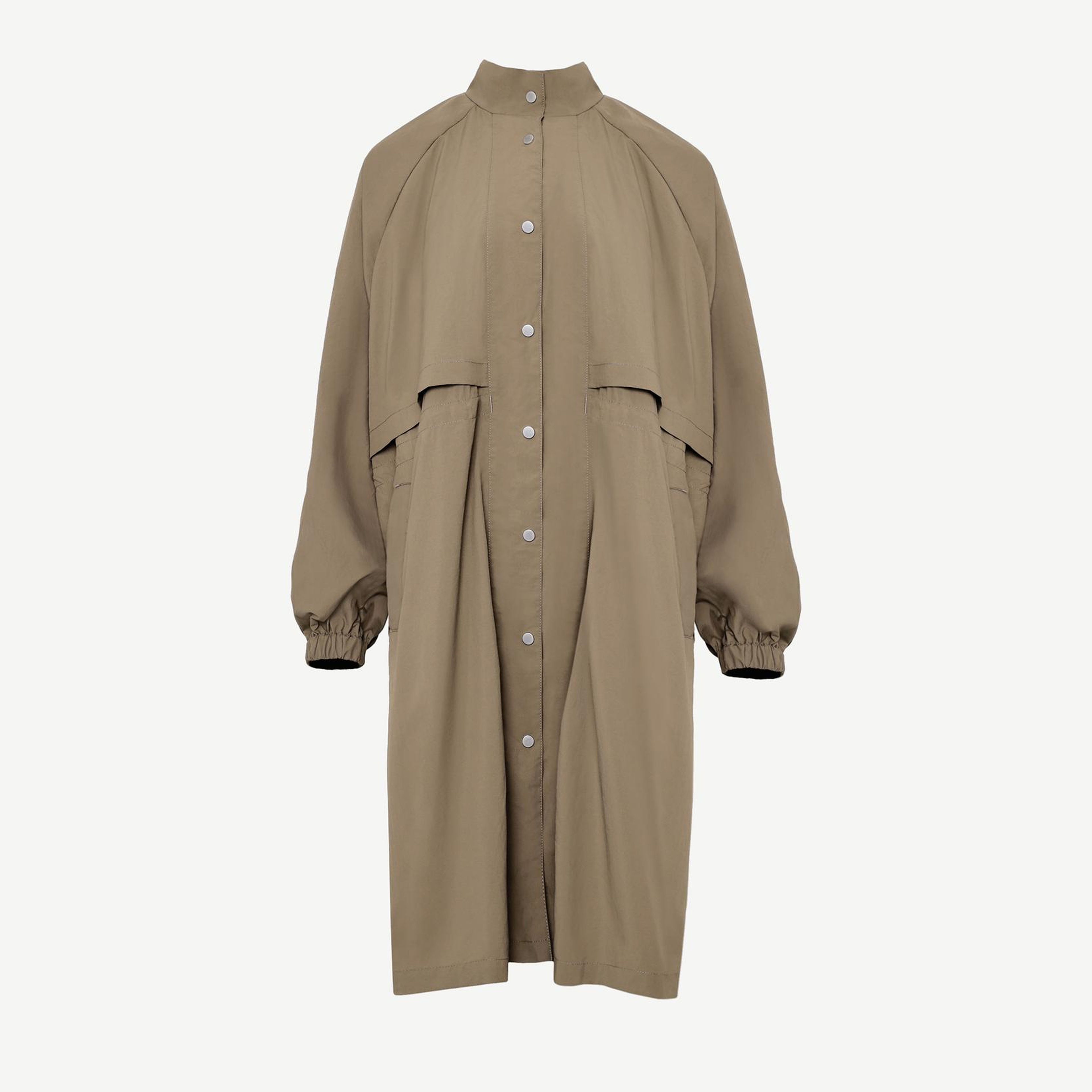 YARGICI Ön Detaylı Pardösü