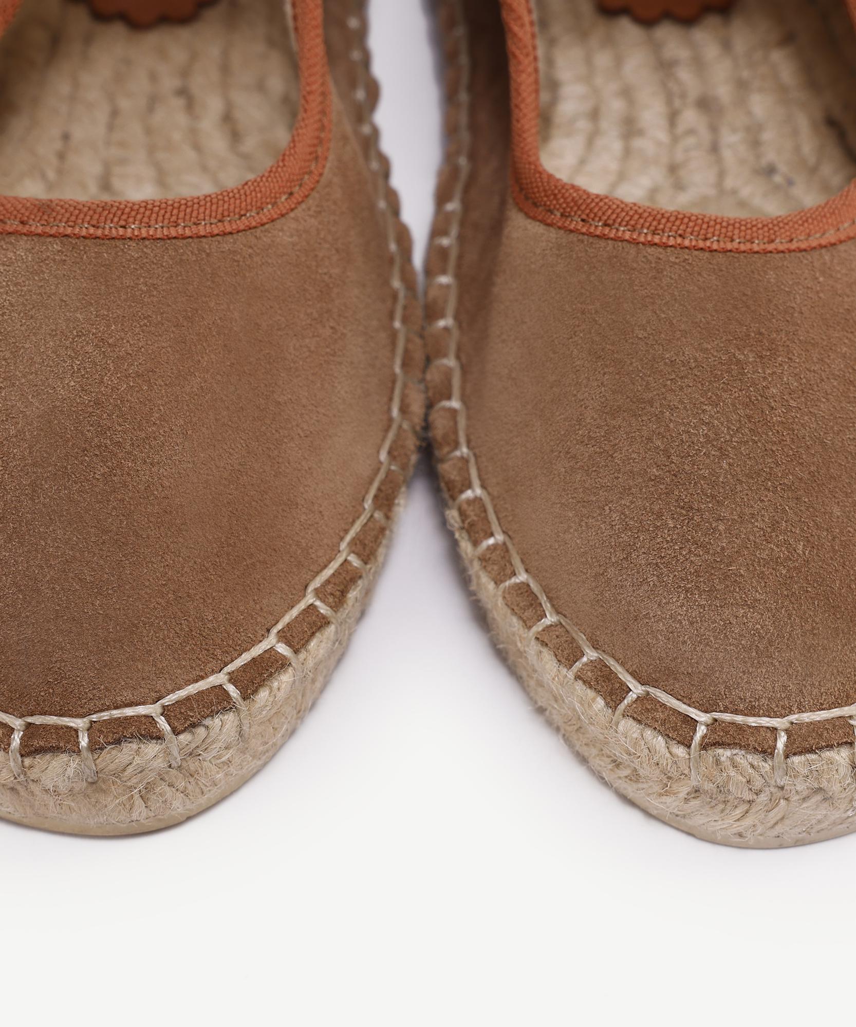 YARGICI Renk Detaylı Deri Espadril