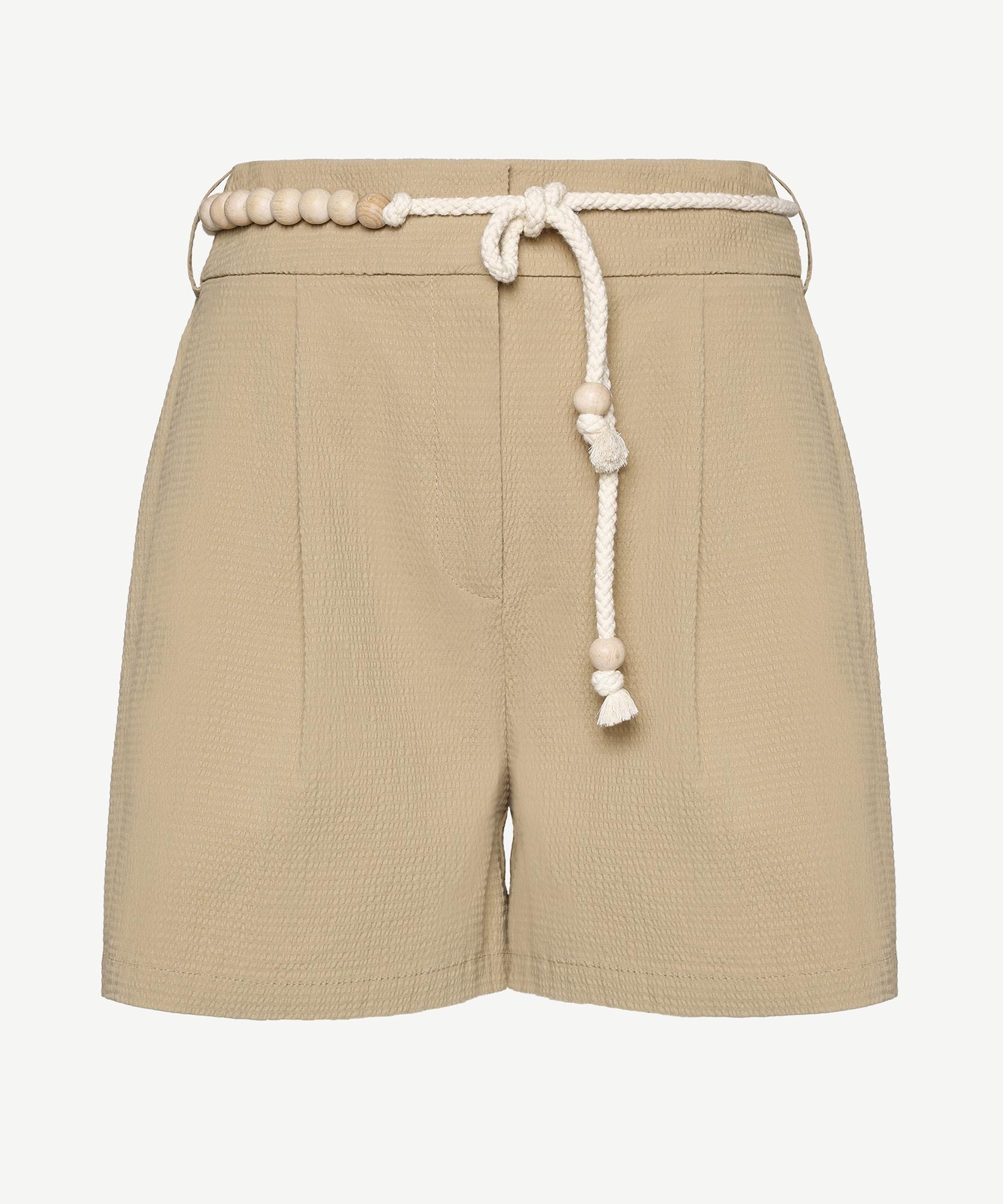 YARGICI Yan Cepli Kemerli Şort