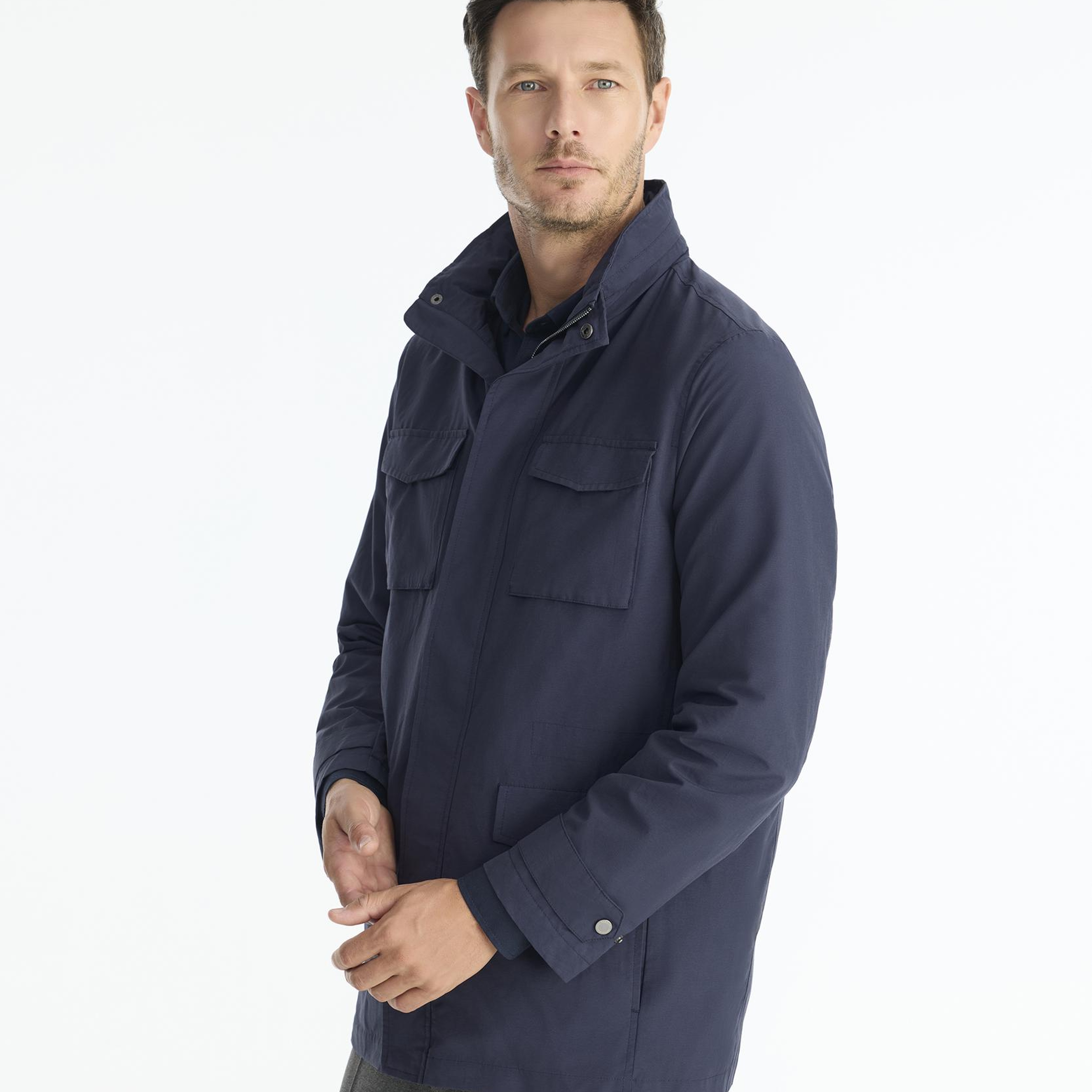 YARGICI Regular Dik Yaka Uzun Kol Yağmurluk