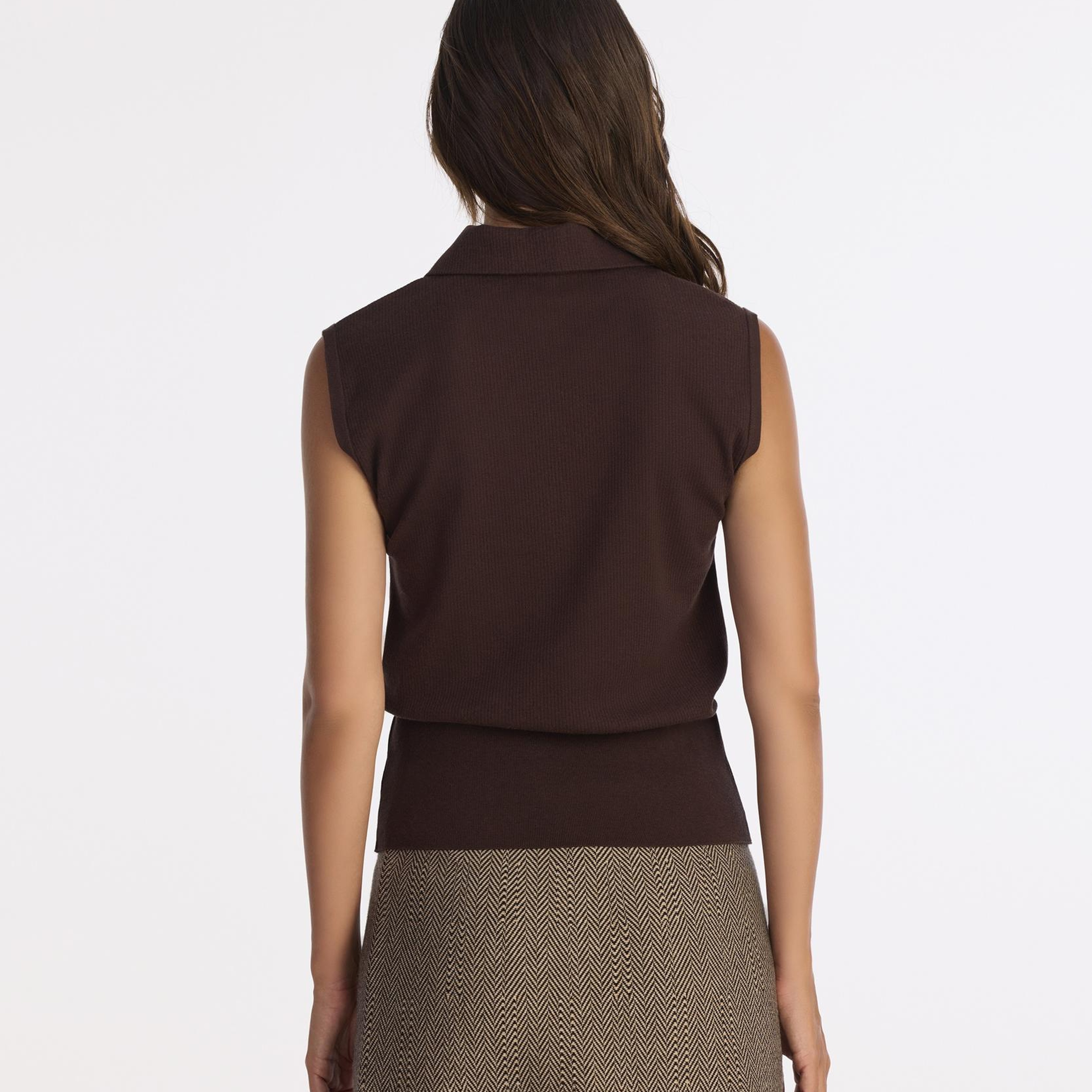 YARGICI Regular Yarım Balıkçı Yaka Kolsuz Kazak