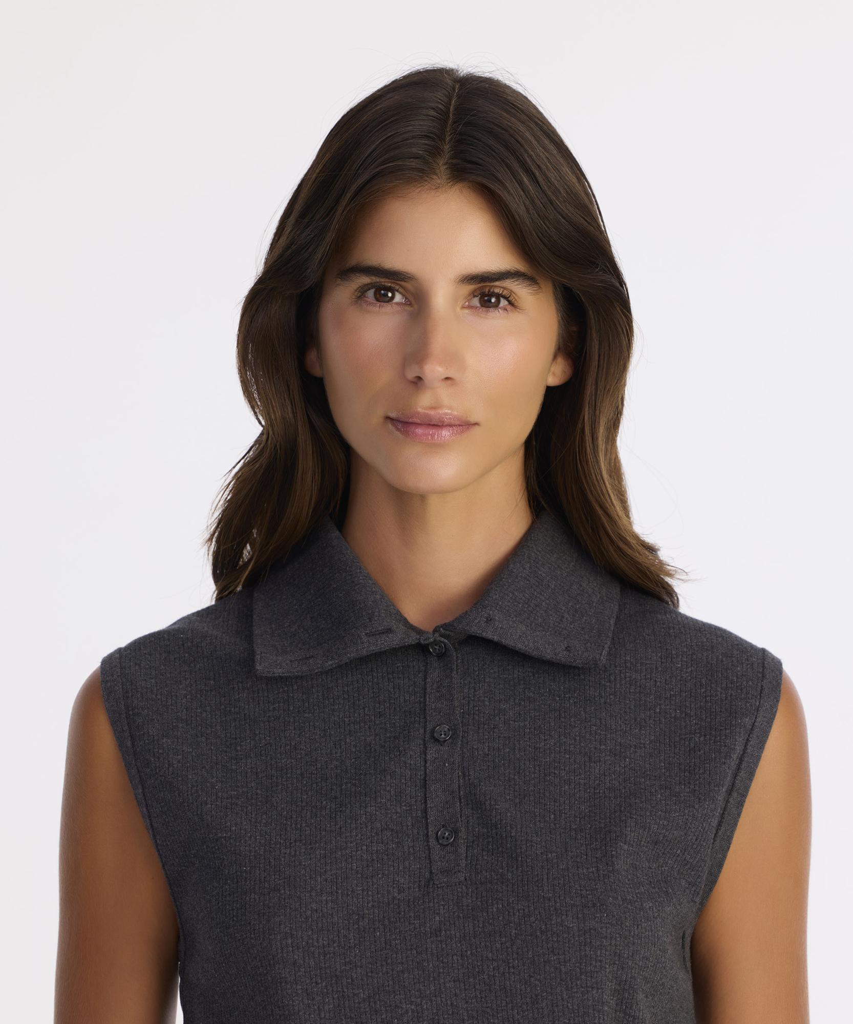 YARGICI Regular Yarım Balıkçı Yaka Kolsuz Kazak