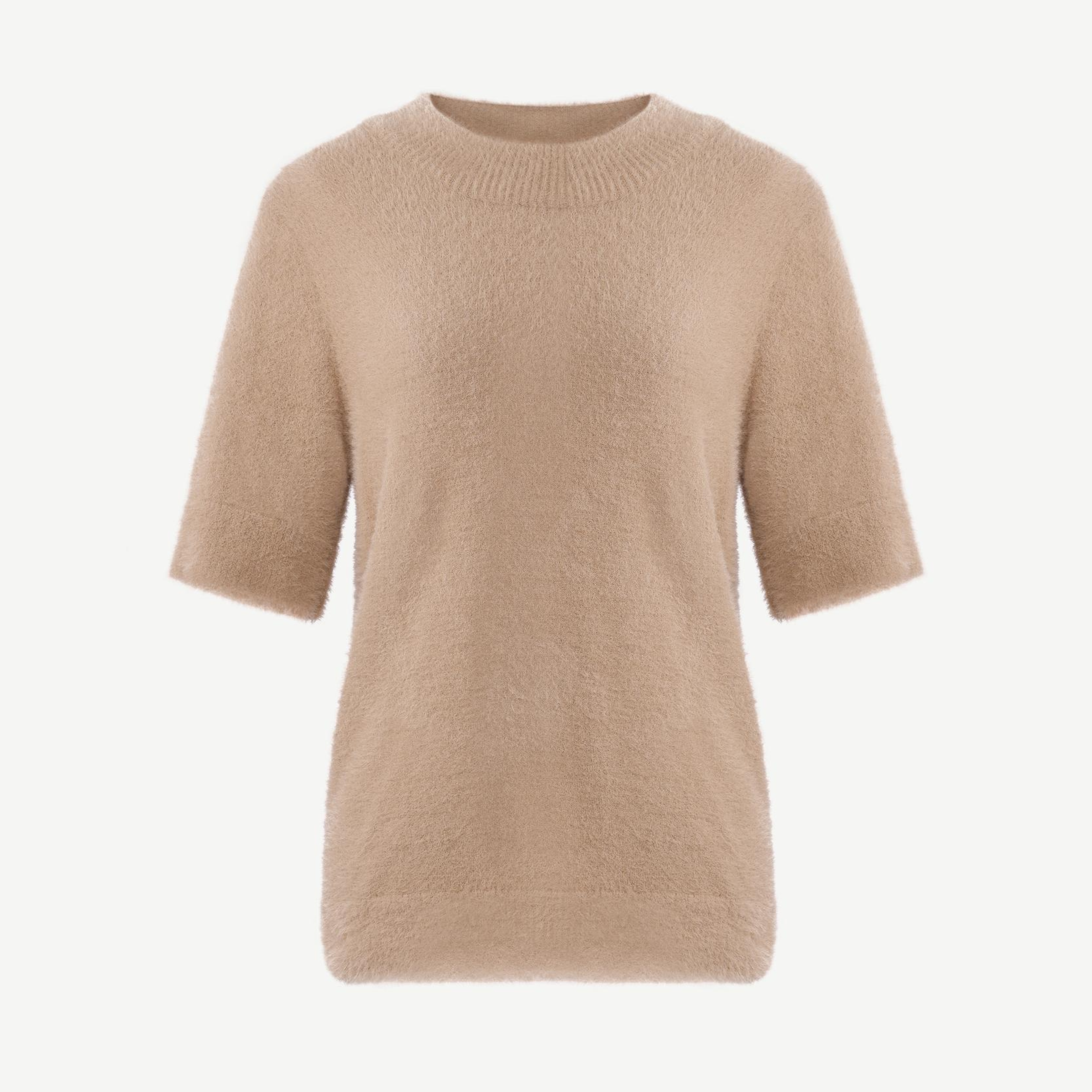 YARGICI Regular Dik Yaka Kısa Kol Kazak