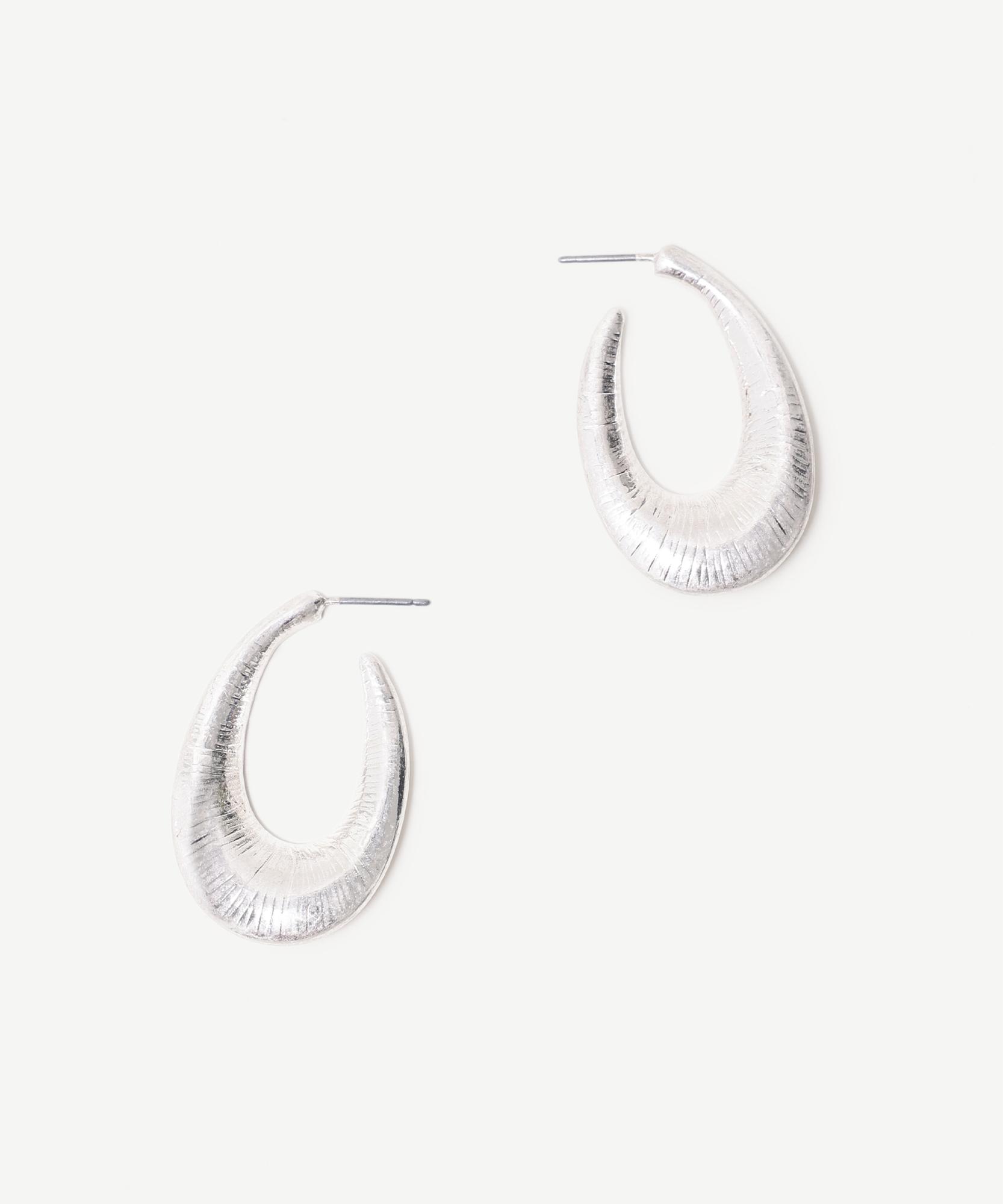 YARGICI Dokulu Oval Küpe