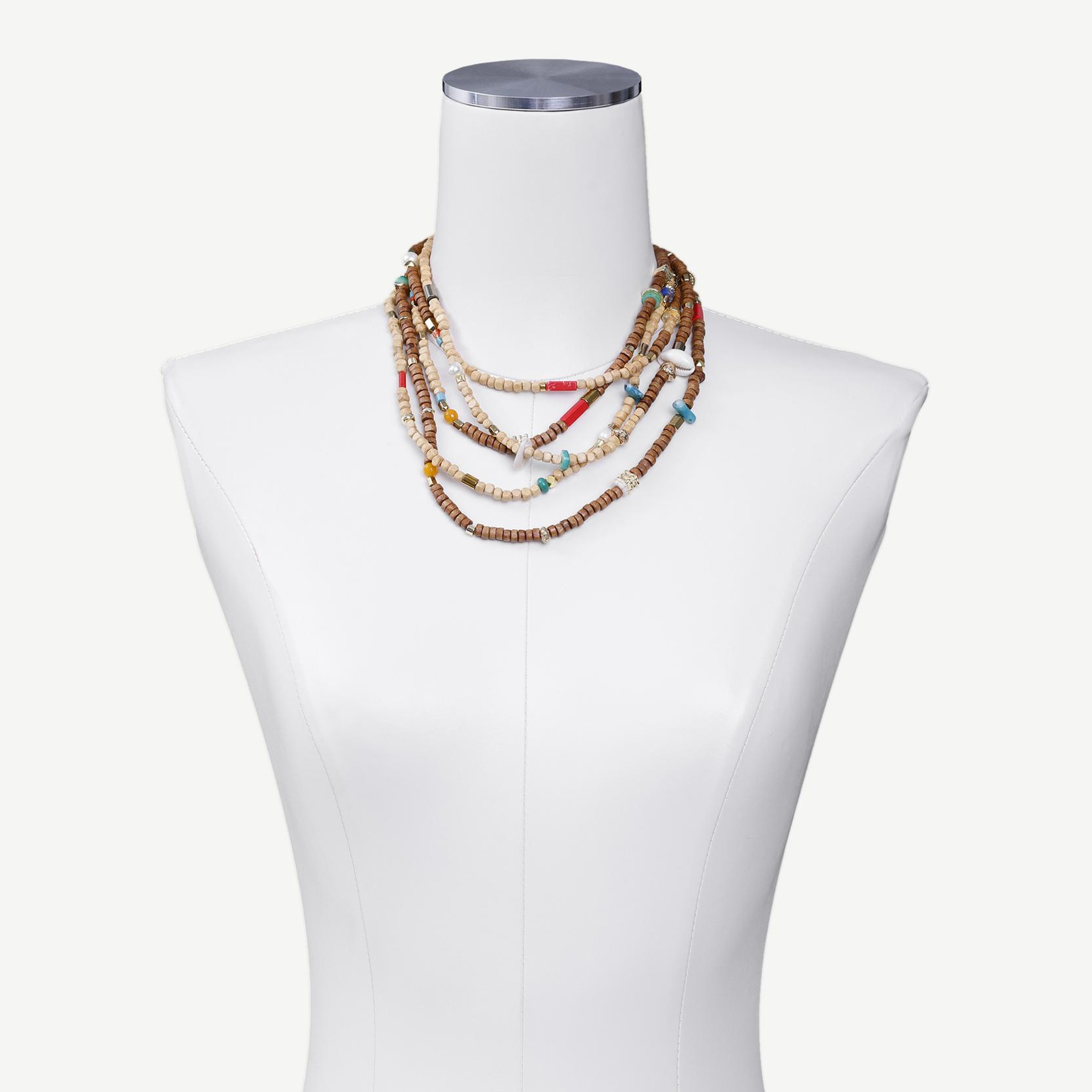 YARGICI Ahşap Ve Doğal Taş İçerikli Kolye