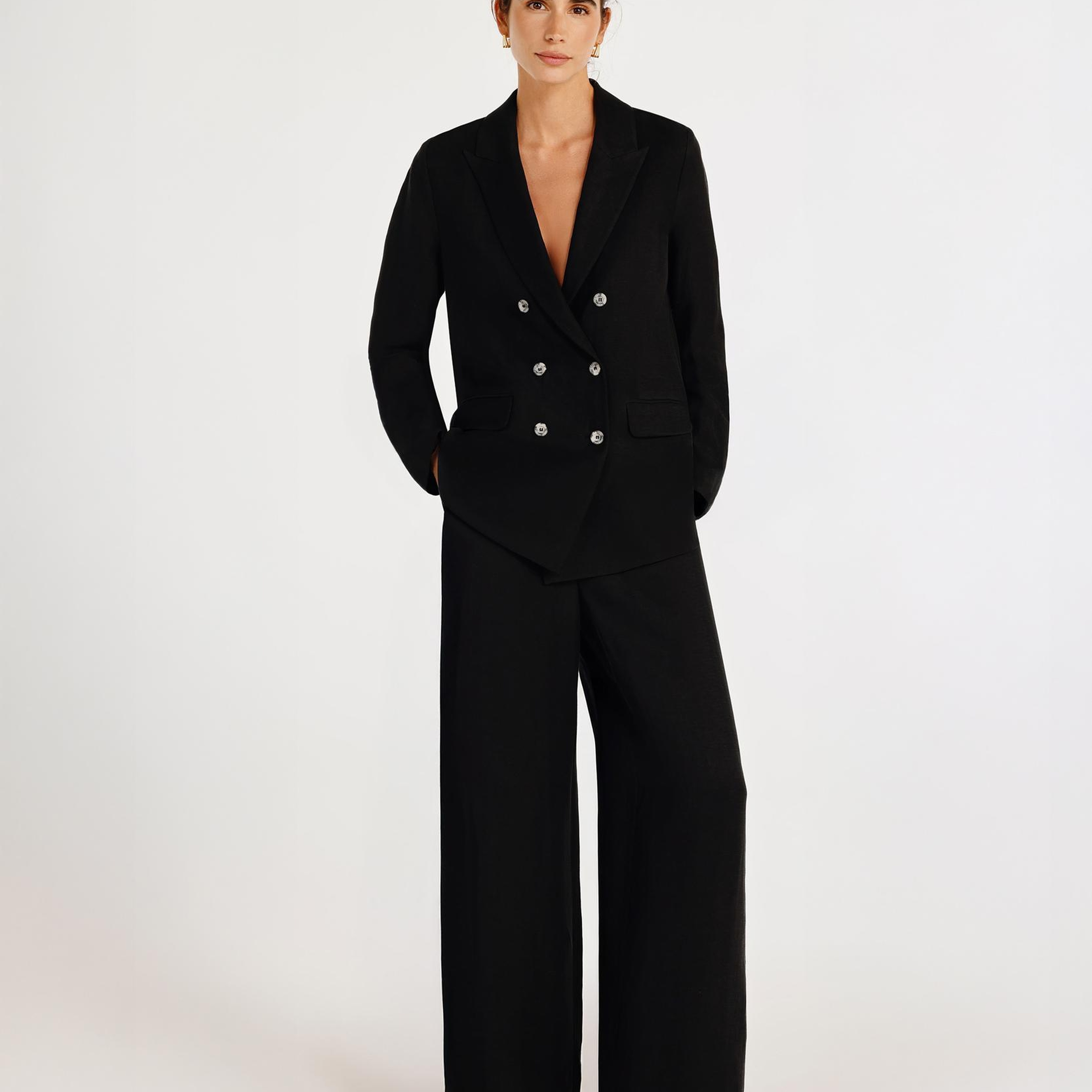 YARGICI Kruvaze Kapama Kırlangıç Yaka Ceket