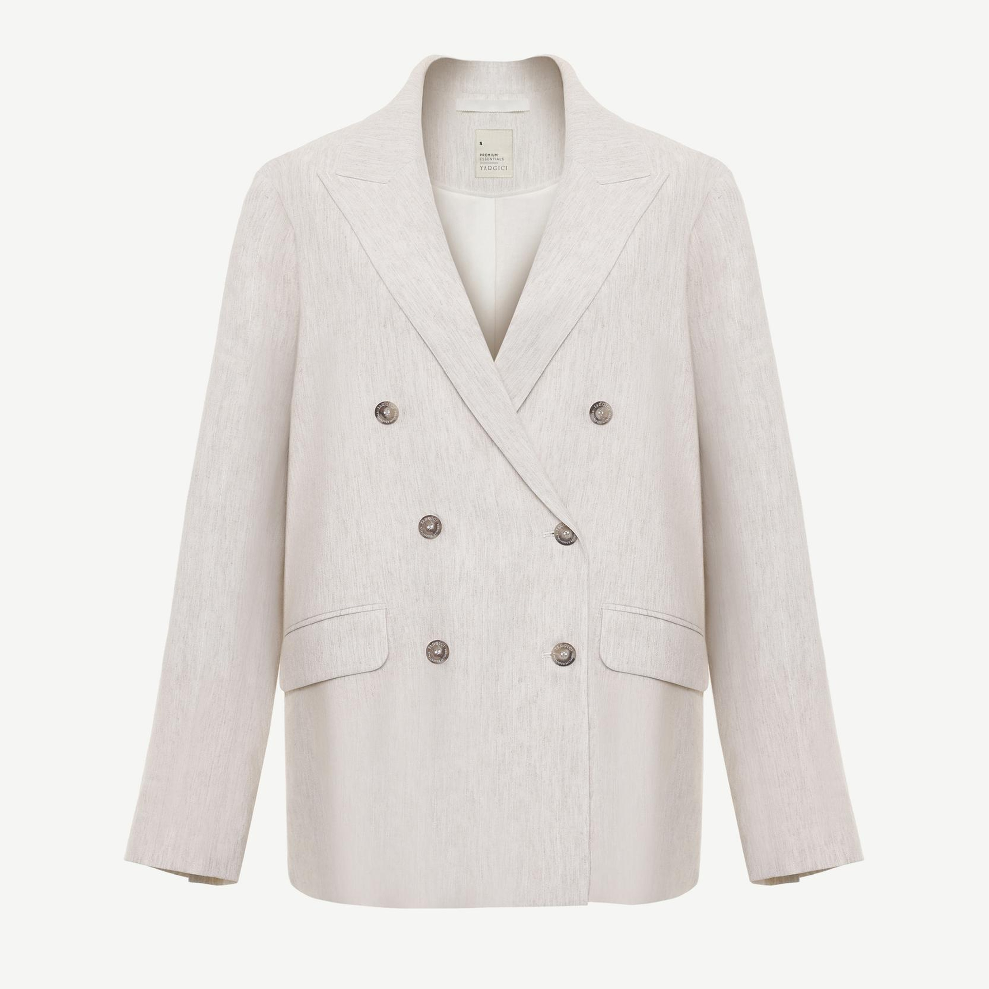 YARGICI Kruvaze Kapama Kırlangıç Yaka Ceket