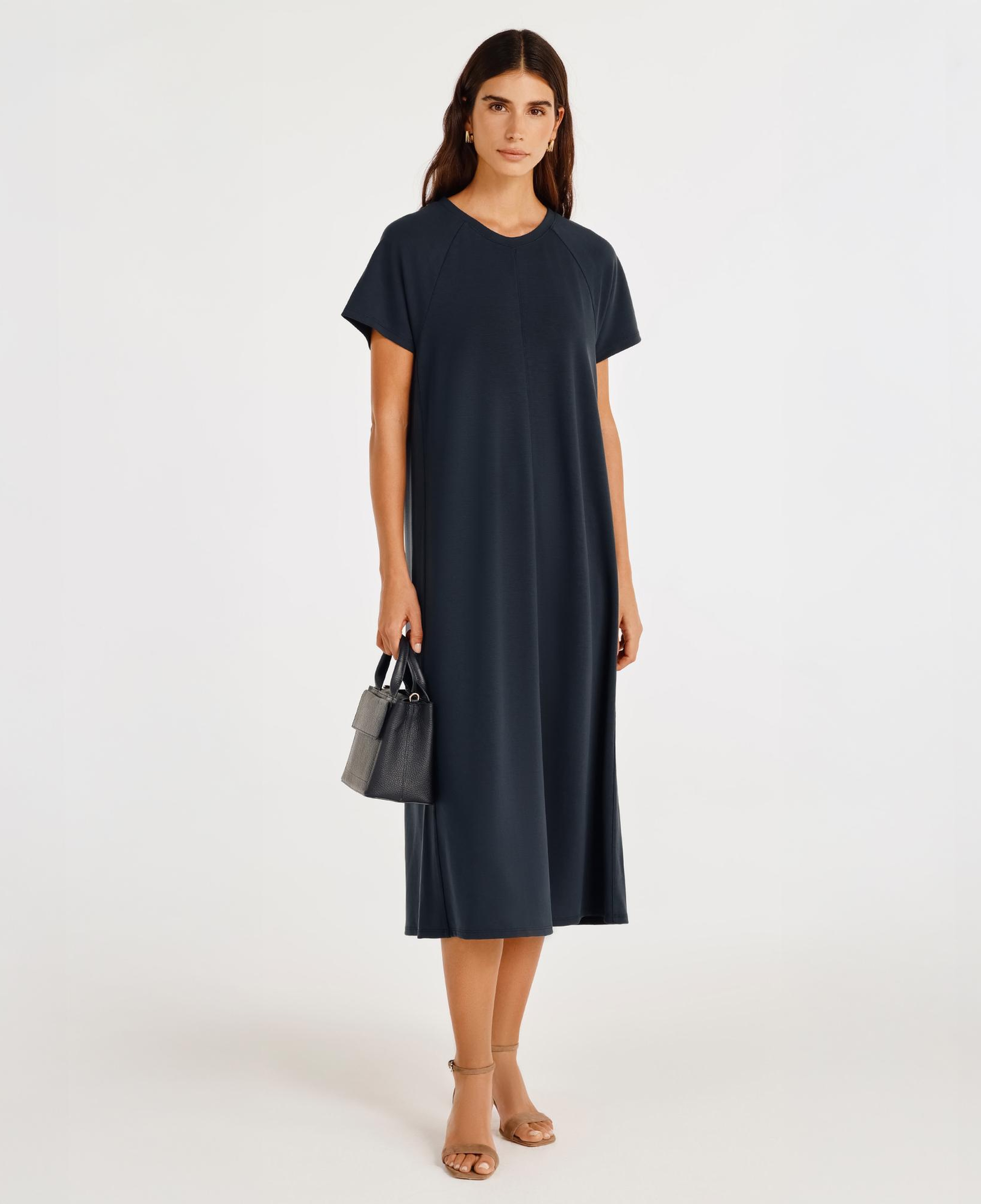 YARGICI Bisiklet Yaka Reglan Kol Elbise