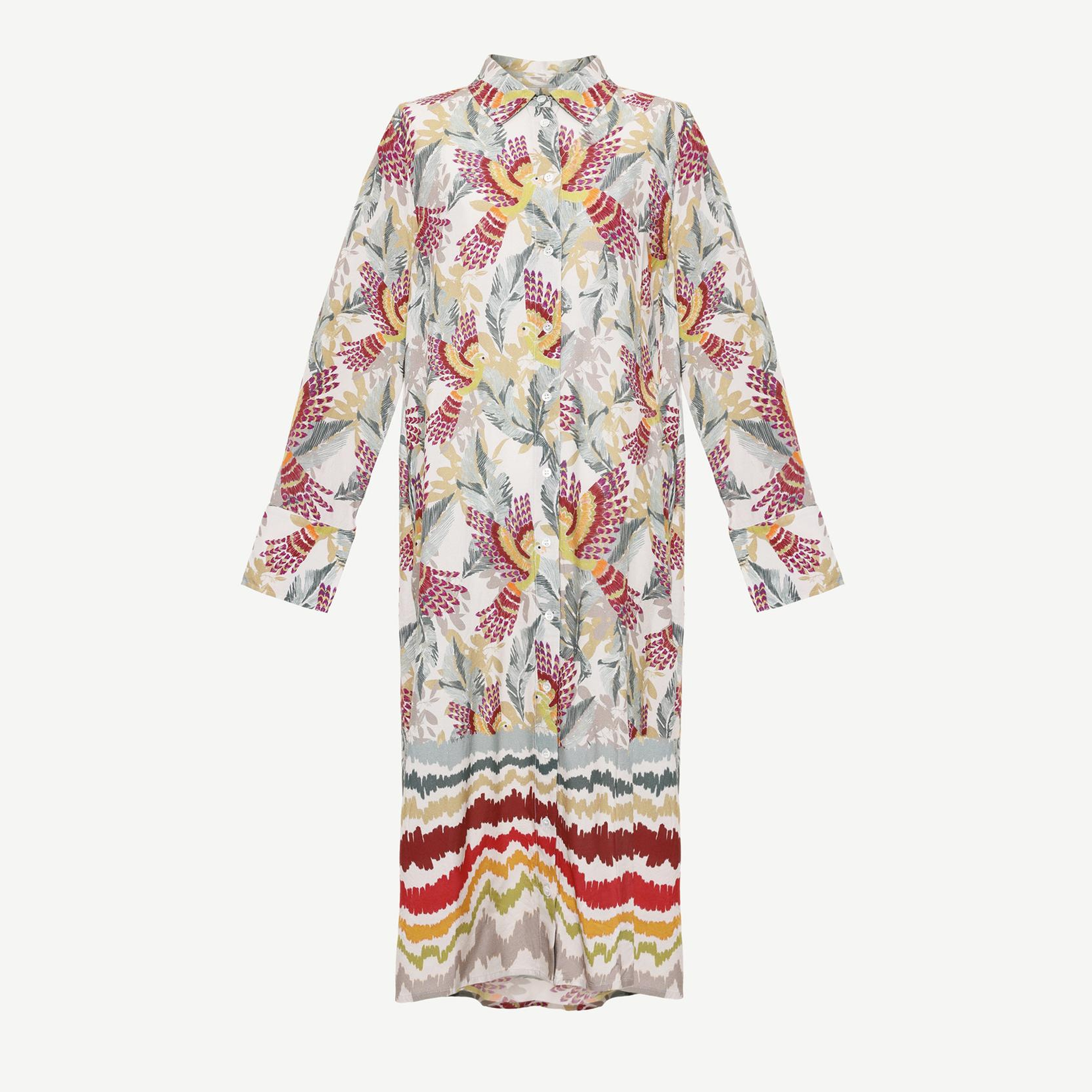 YARGICI Uzun Kollu Gömlek Elbise