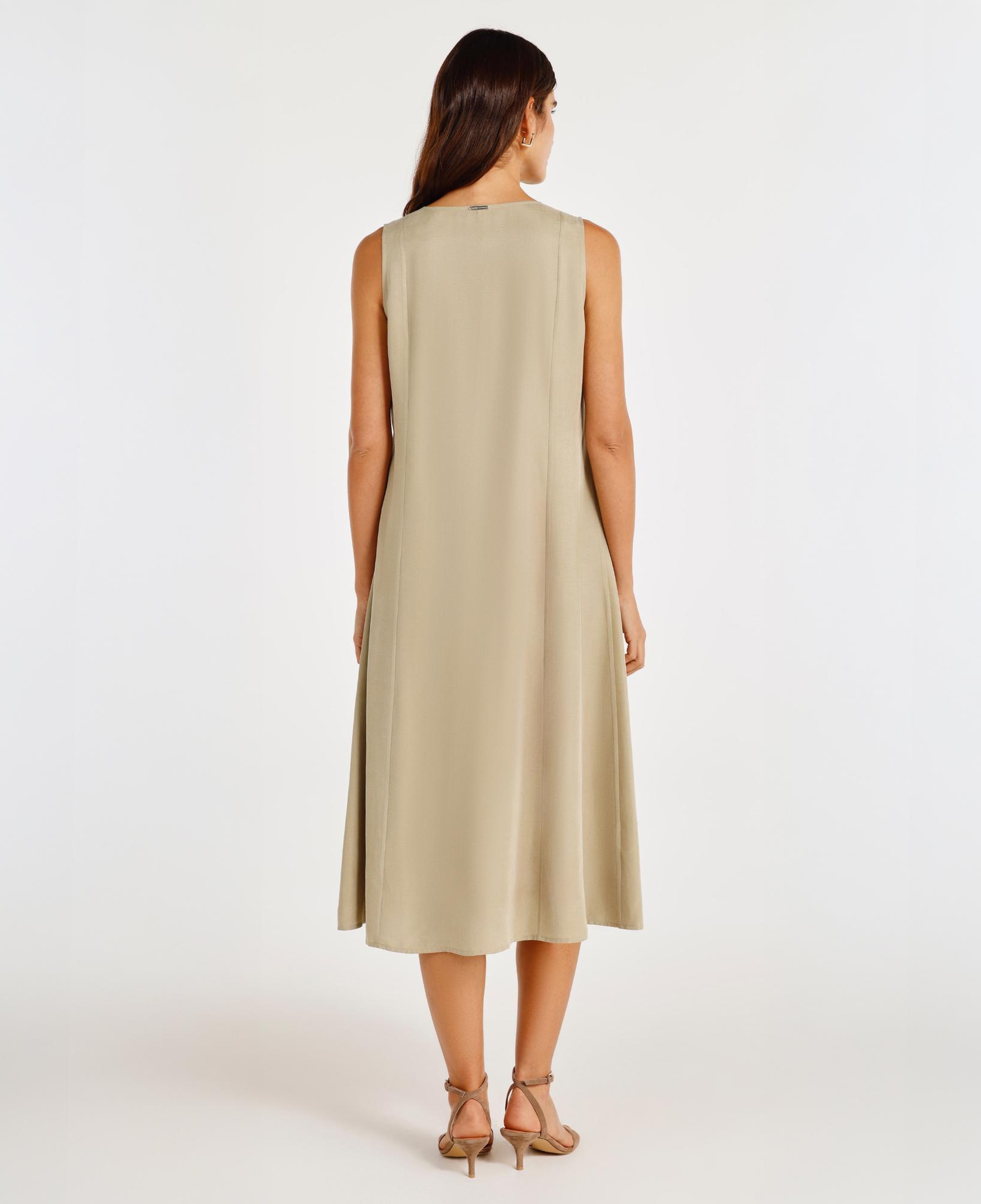 YARGICI V Yaka Panel Kesikli Elbise