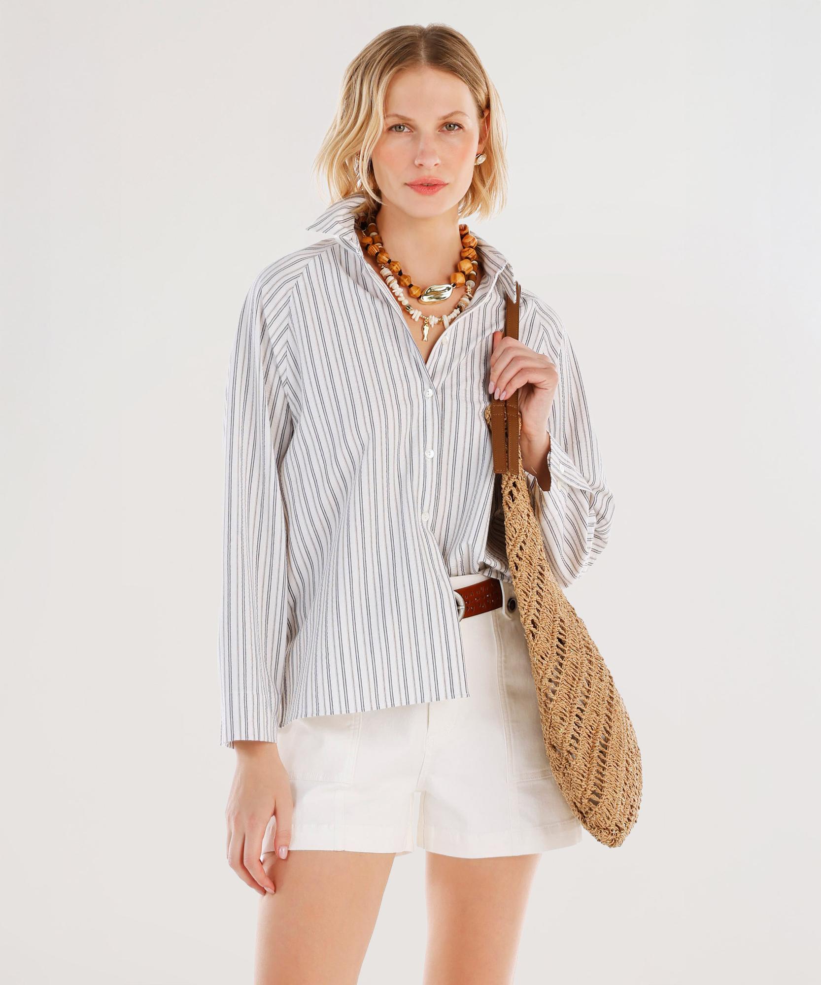 YARGICI Yanları Yırtmaçlı Gömlek