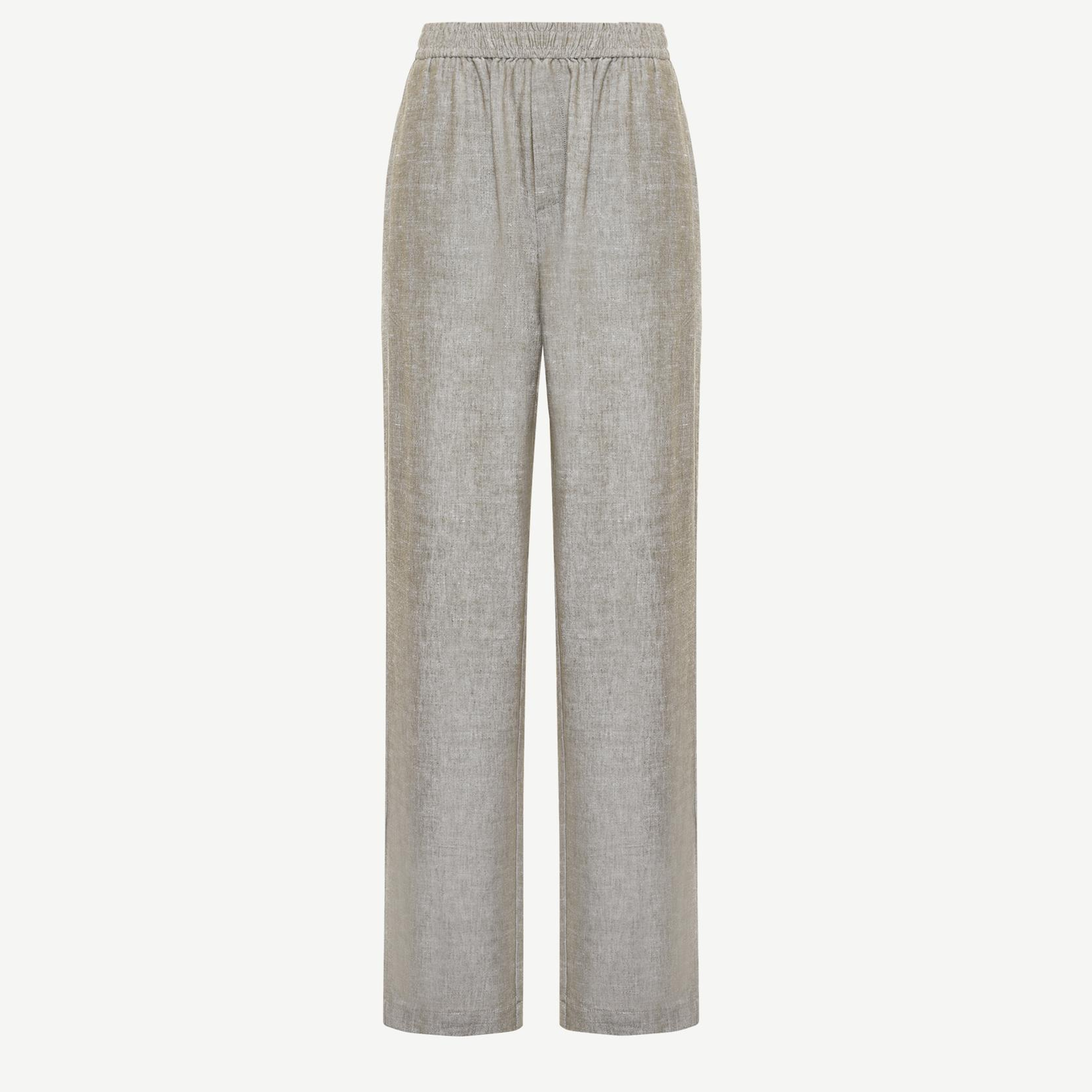 YARGICI Beli Lastikli Düz Kesim Pantolon