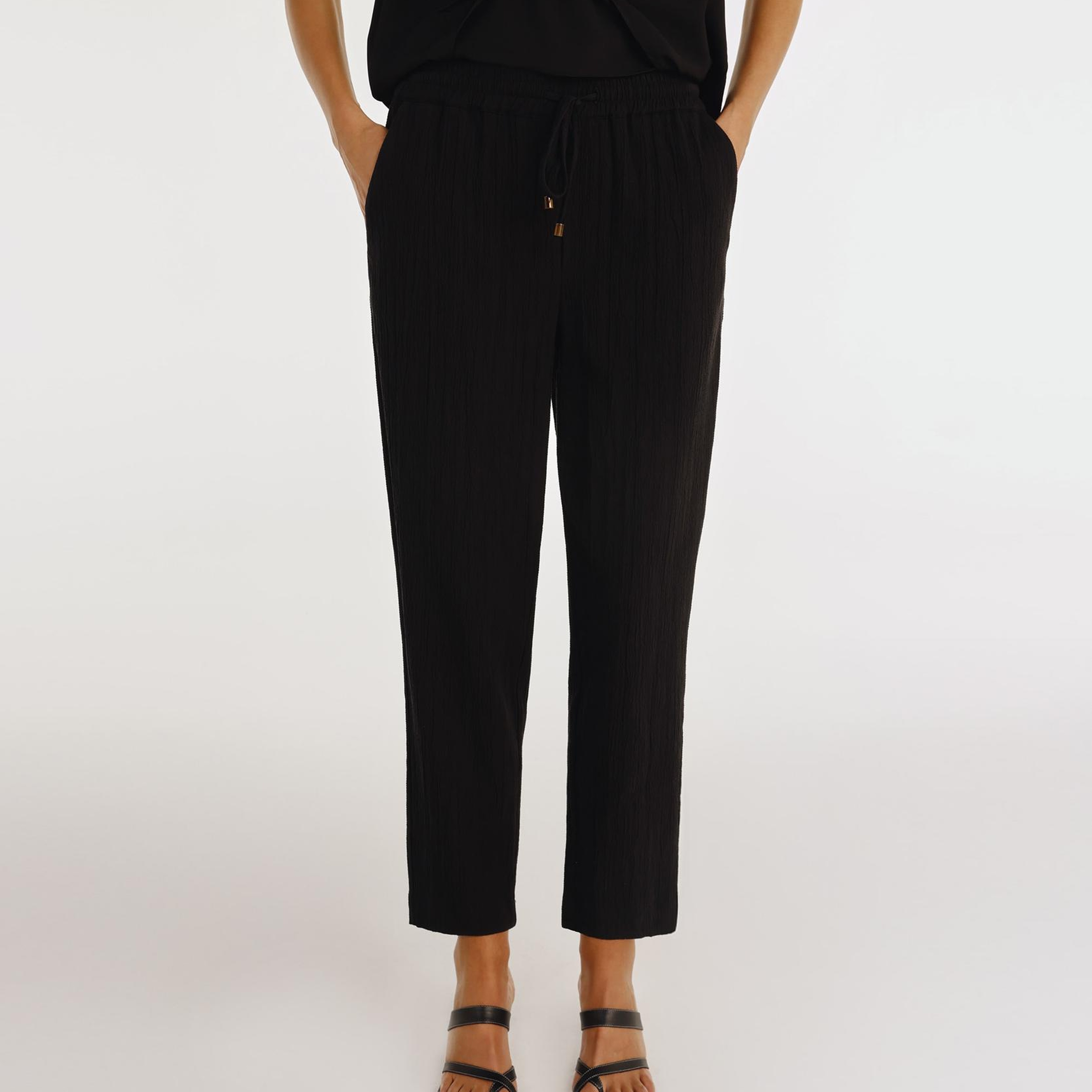 YARGICI Beli Bağlama Detaylı Pantolon