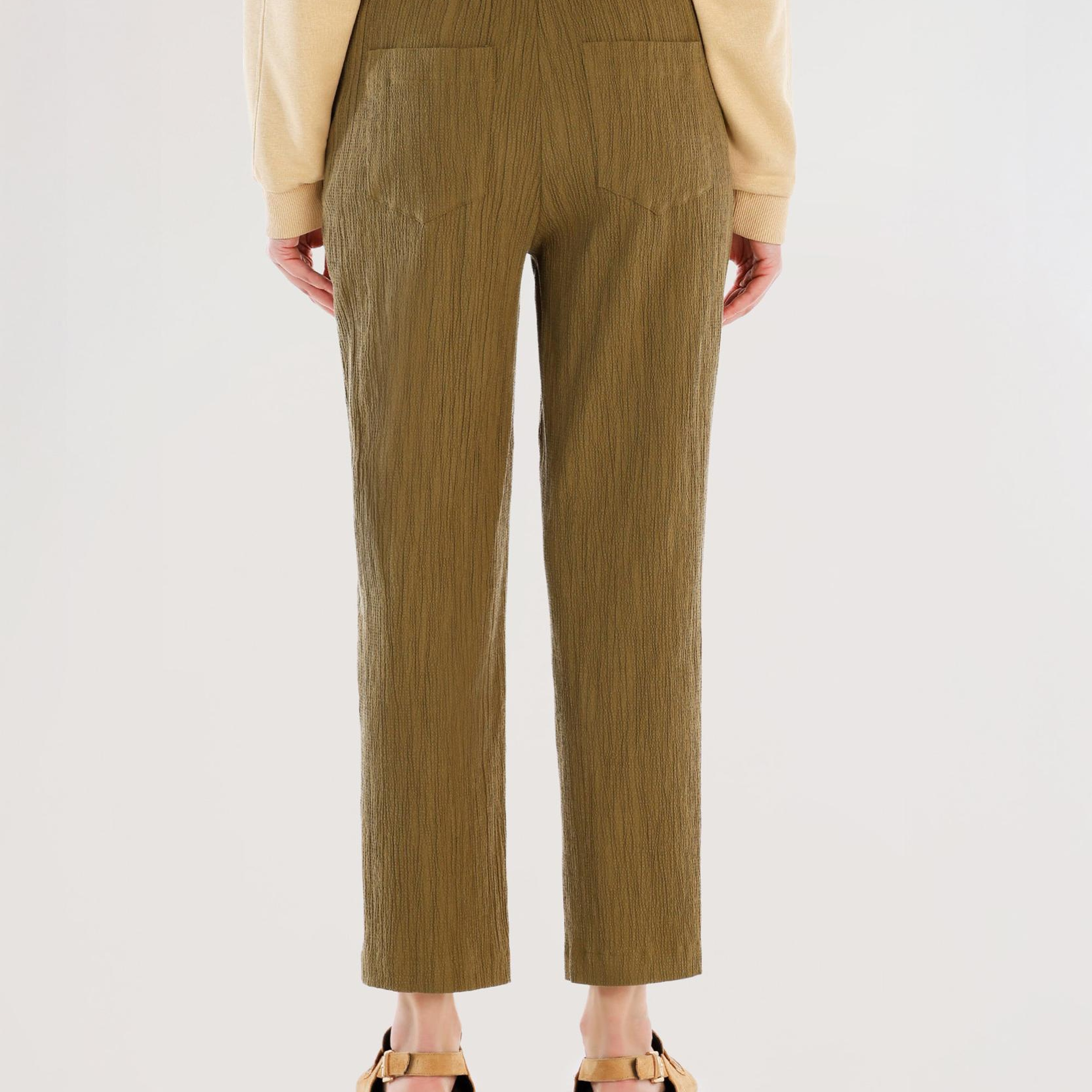 YARGICI Beli Bağlama Detaylı Pantolon