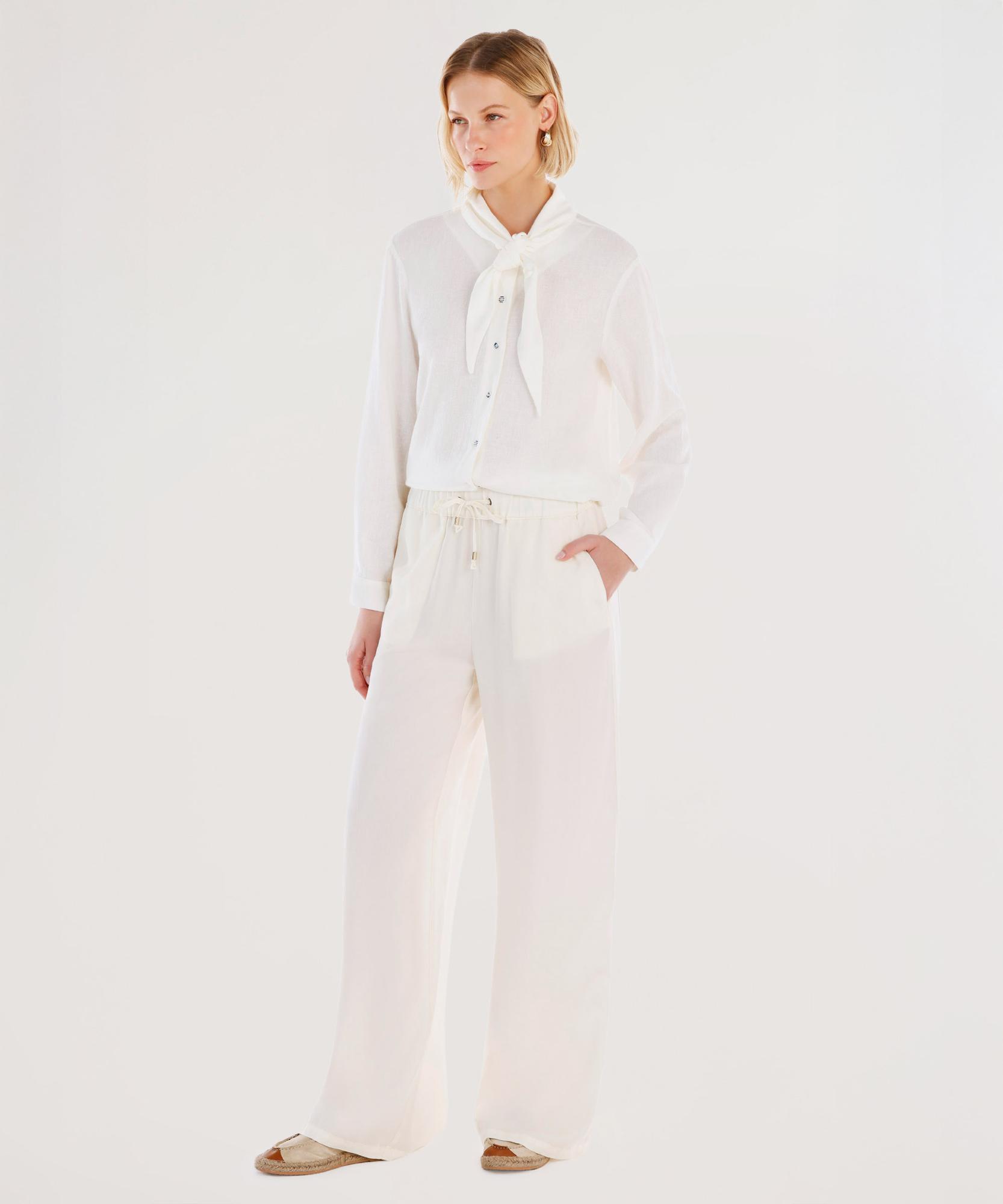 YARGICI Beli Lastikli Geniş Kesim Pantolon