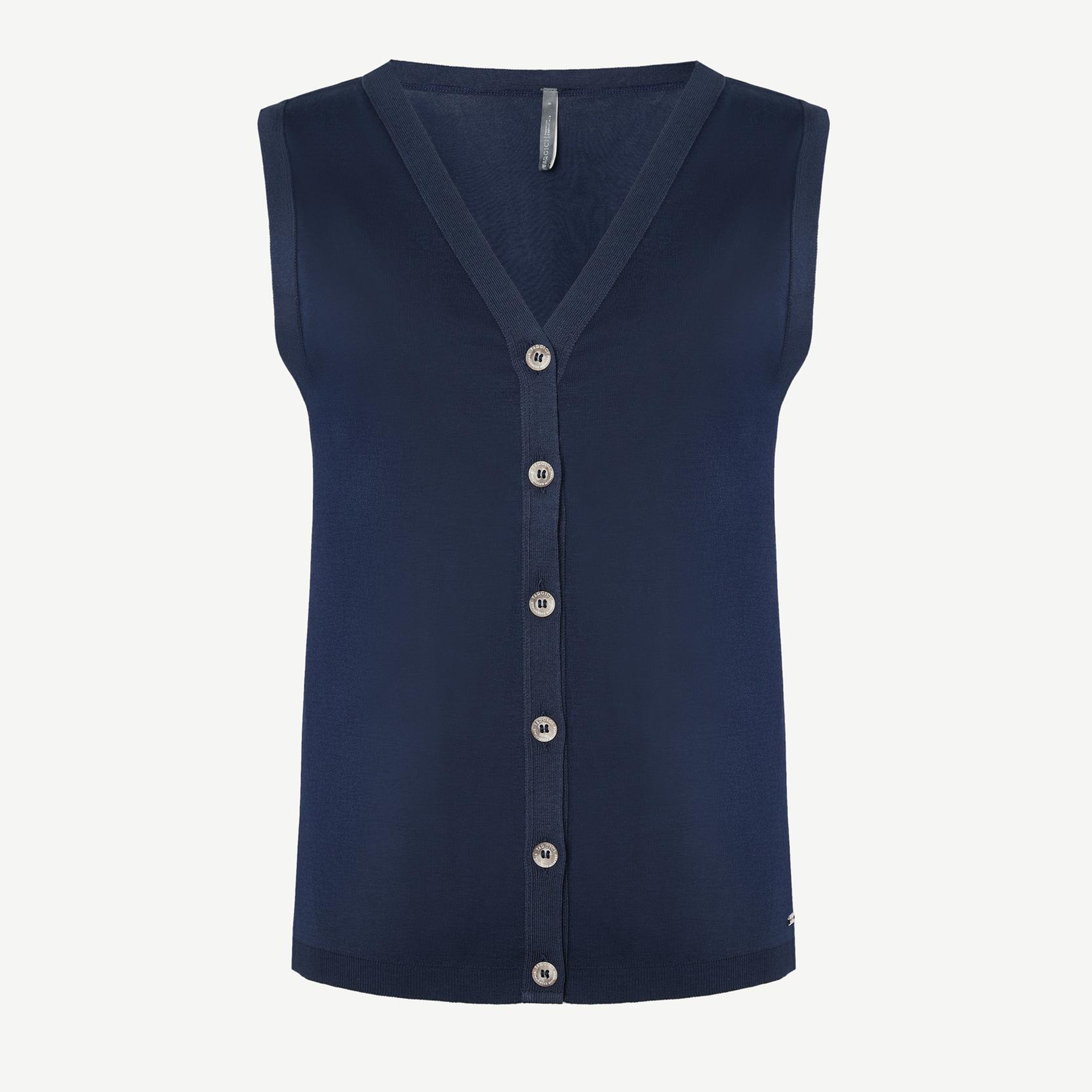 YARGICI V Yaka Önden Düğmeli Hırka