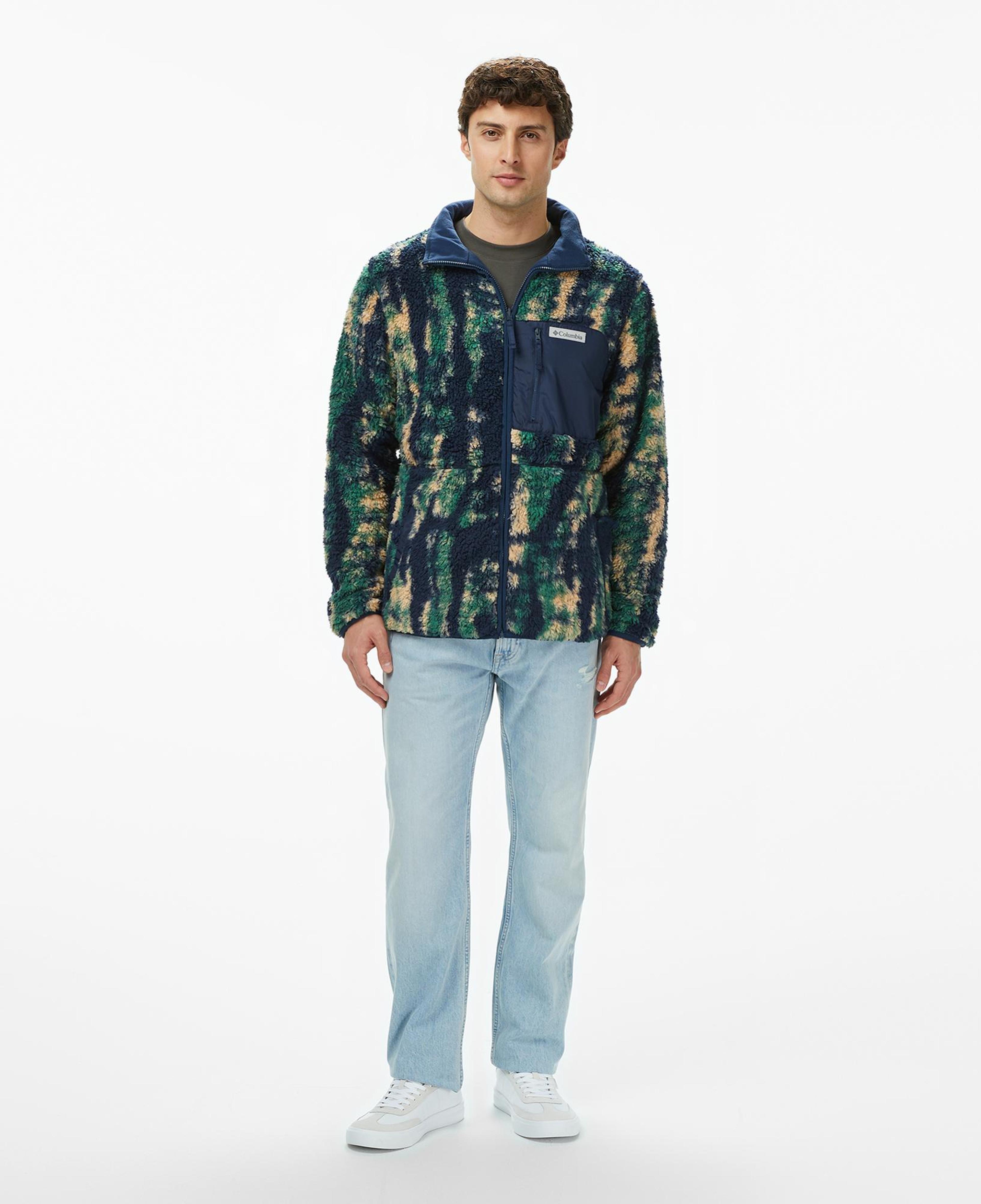 Columbia Winter Pass Reversible Fleece Erkek Renkli Polar Ceket