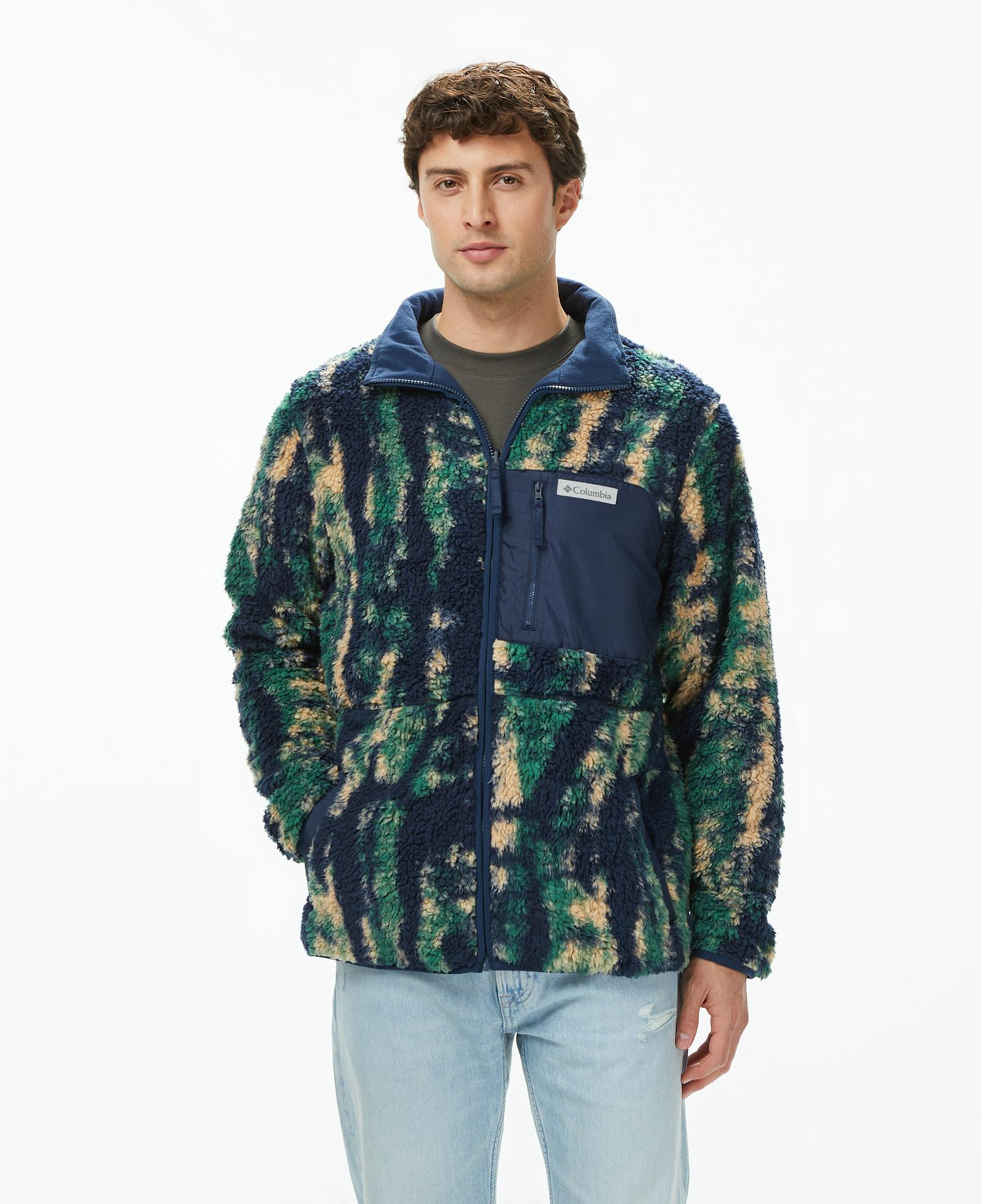 Columbia Winter Pass Reversible Fleece Erkek Renkli Polar Ceket