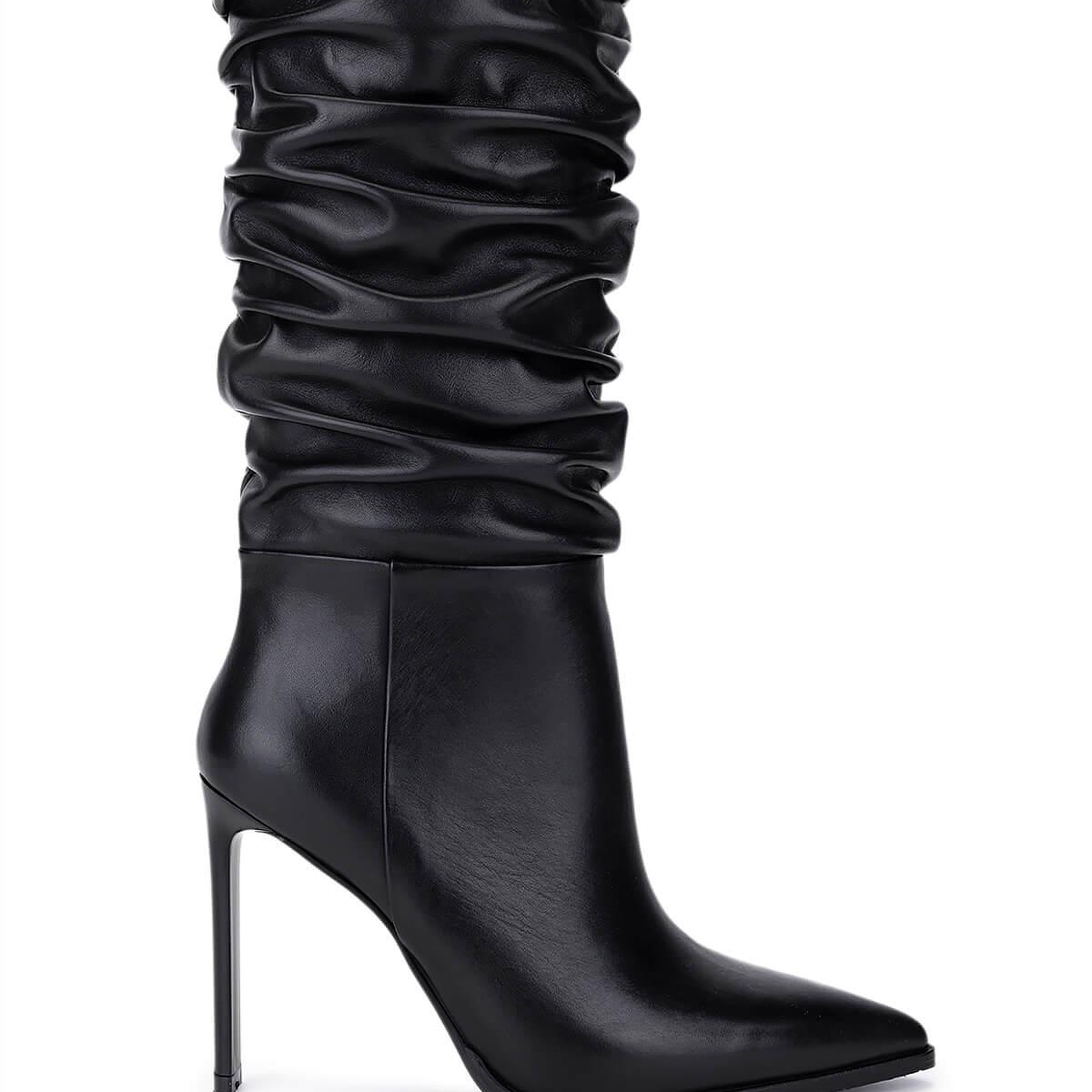 Tamer Tanca Kadın Hakiki Deri Siyah Topuklu Çizme