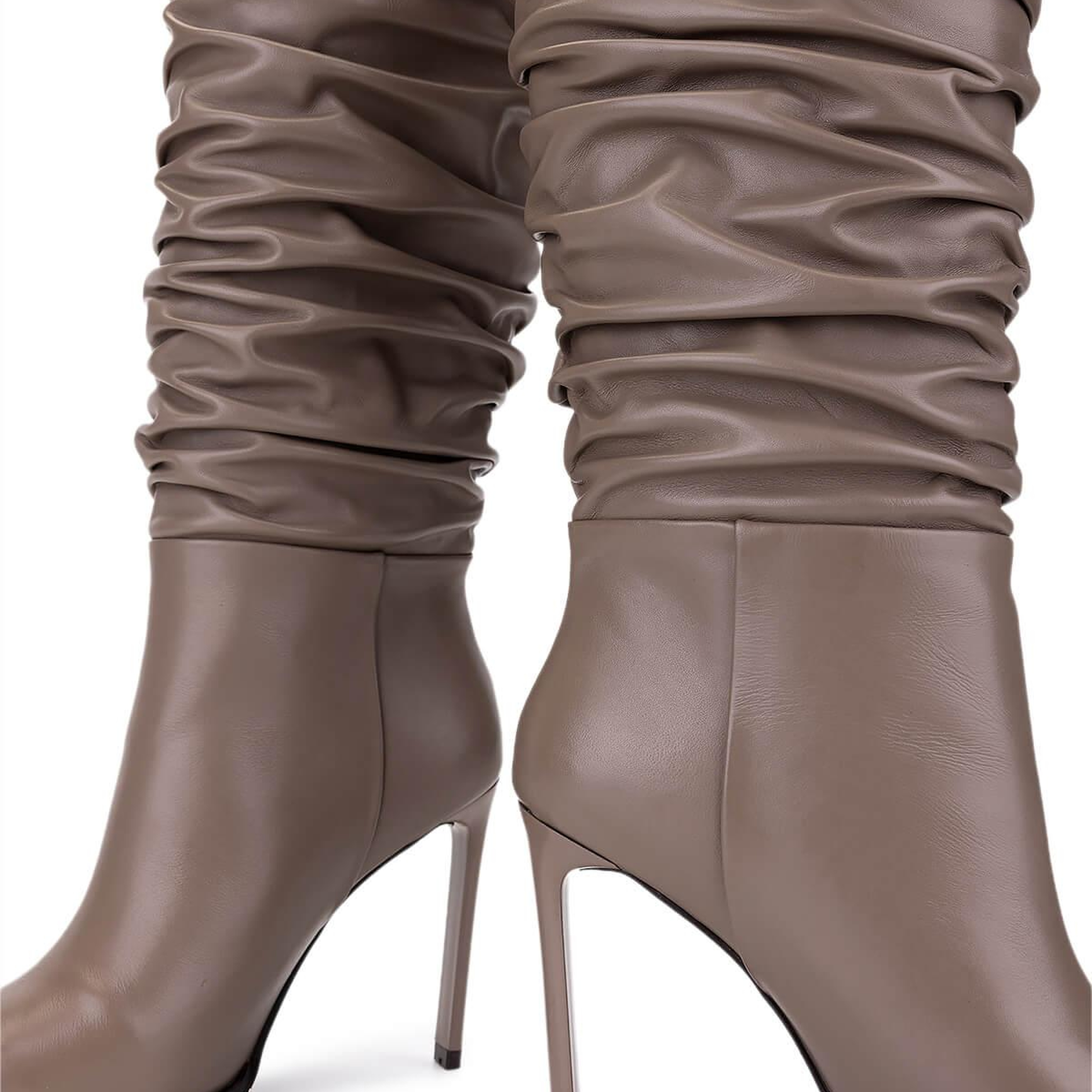 Tamer Tanca Kadın Hakiki Deri Vizon Topuklu Çizme