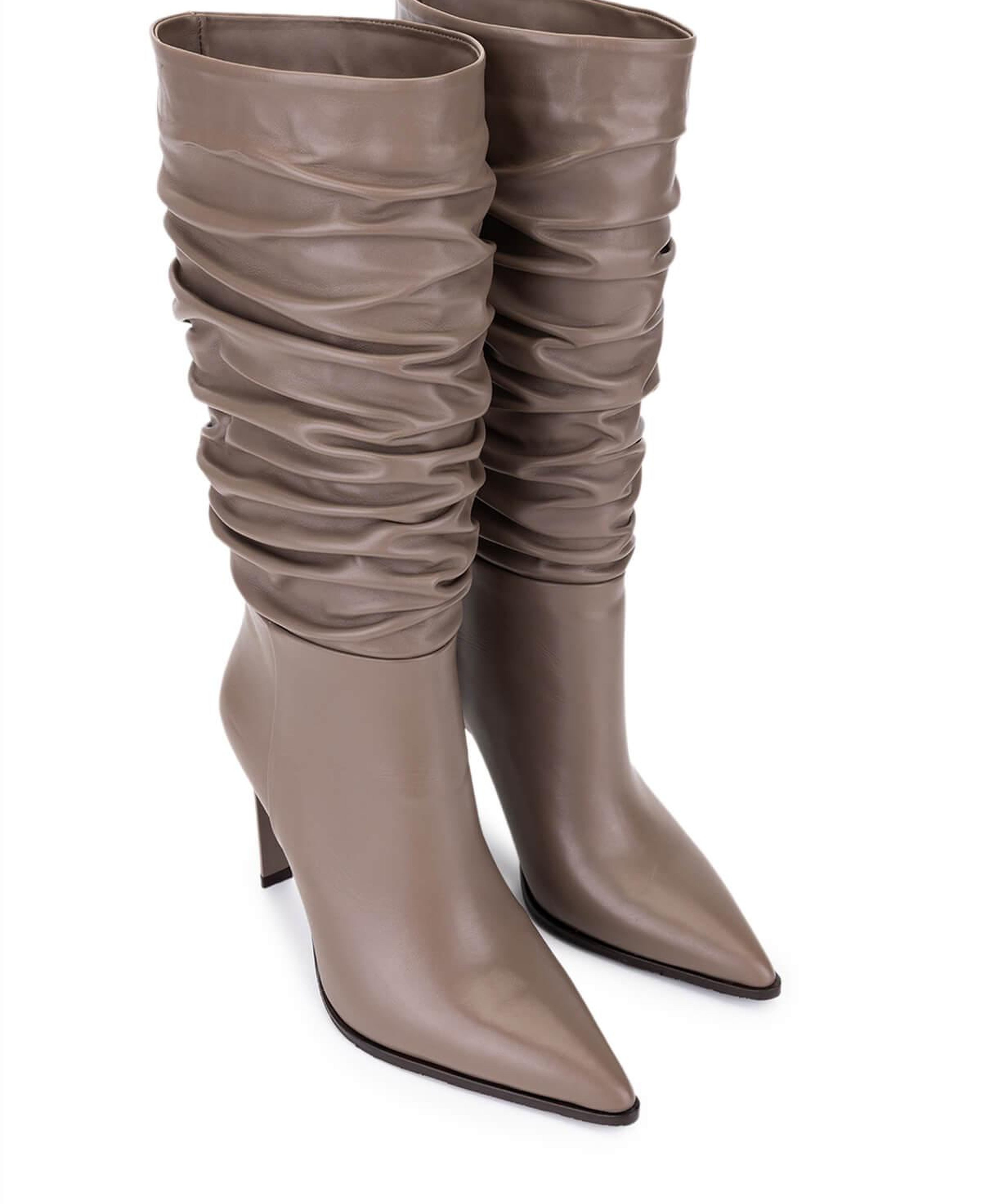 Tamer Tanca Kadın Hakiki Deri Vizon Topuklu Çizme