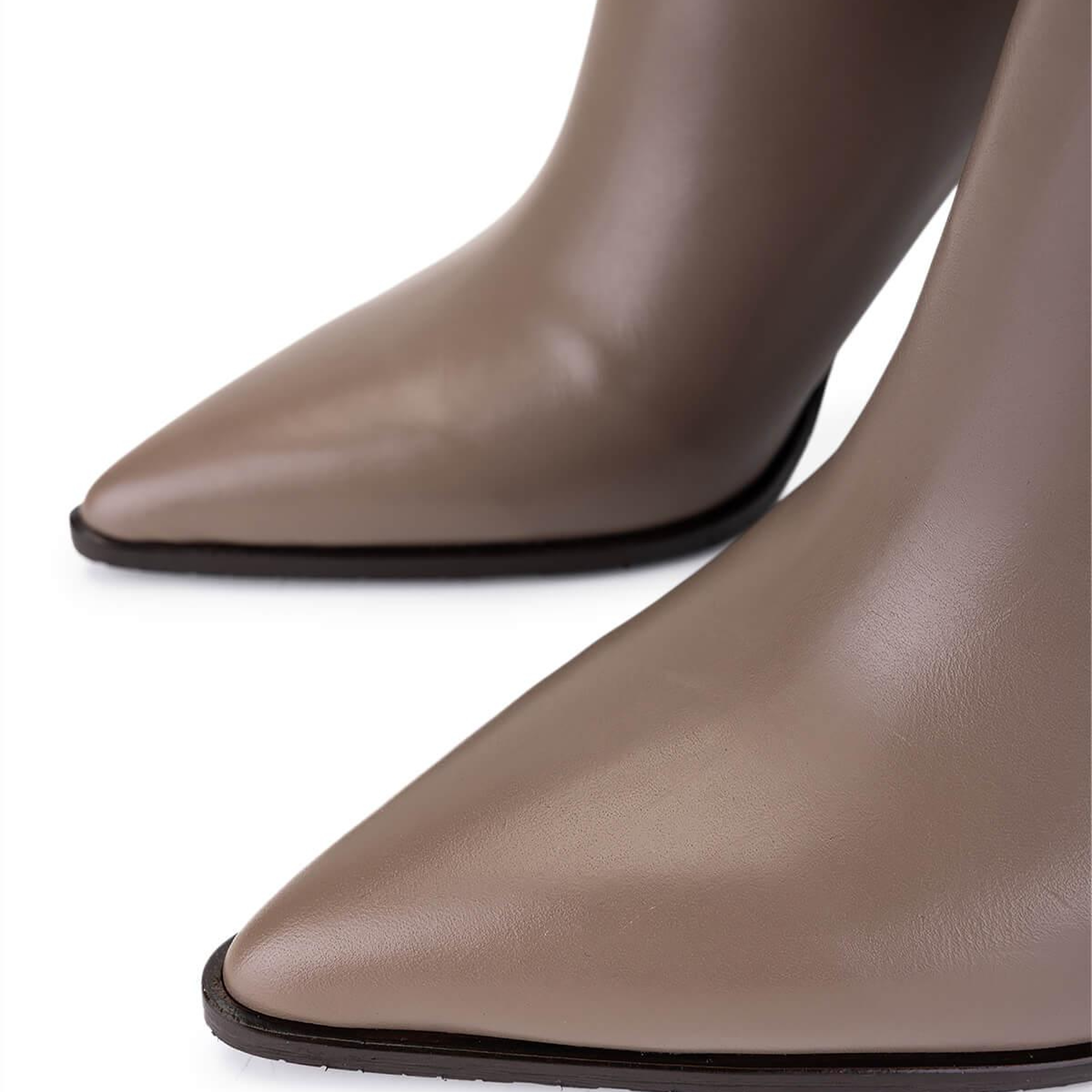 Tamer Tanca Kadın Hakiki Deri Vizon Topuklu Çizme