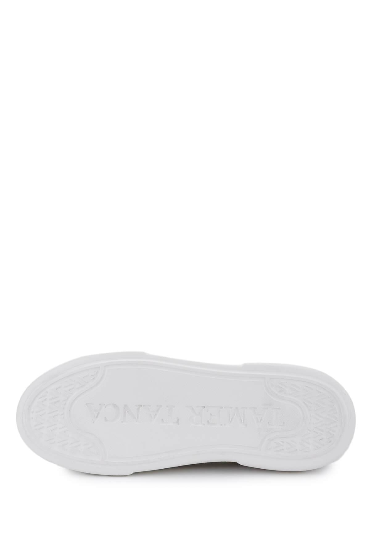 Tamer Tanca Kadın Hakiki Deri Bej Sneakers & Spor Ayakkabı