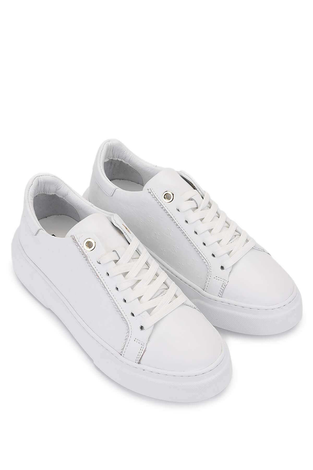 Tamer Tanca Kadın Hakiki Deri Beyaz Sneakers & Spor Ayakkabı