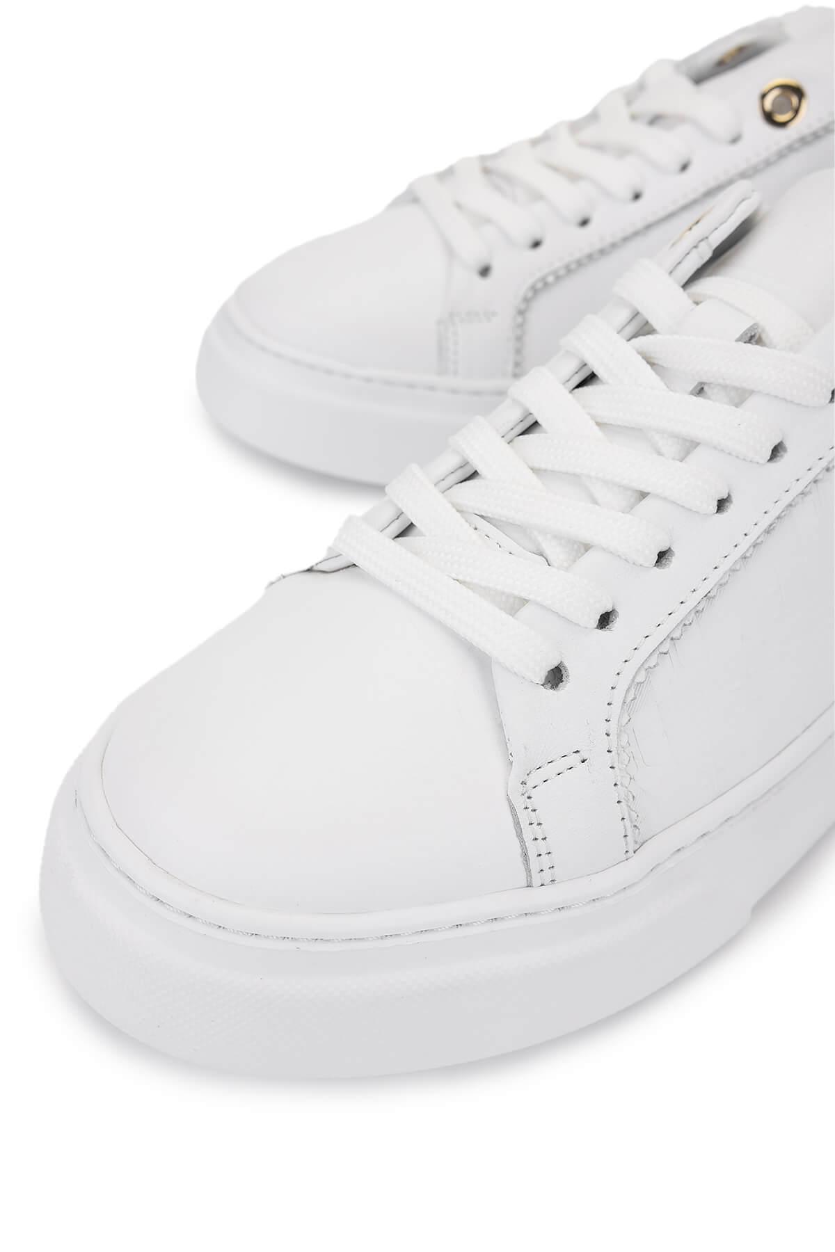 Tamer Tanca Kadın Hakiki Deri Beyaz Sneakers & Spor Ayakkabı