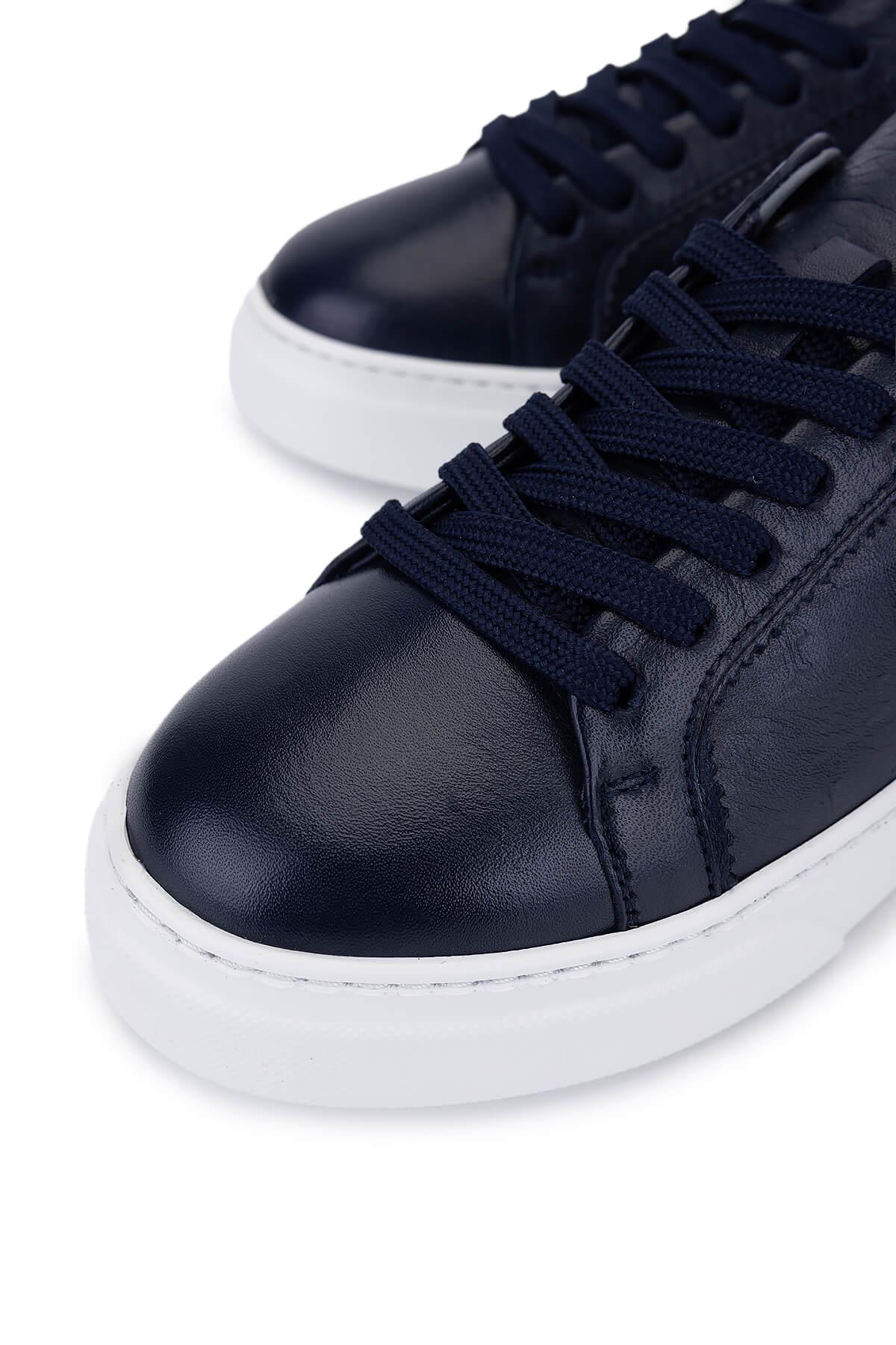 Tamer Tanca Kadın Hakiki Deri Lacivert Sneakers & Spor Ayakkabı