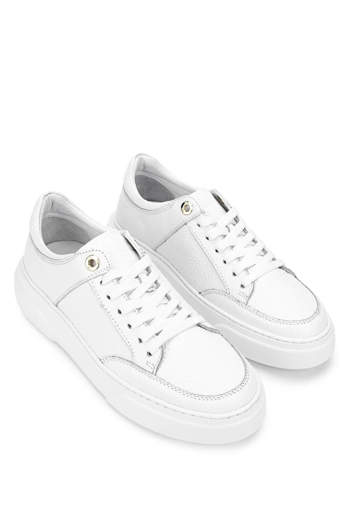 Tamer Tanca Kadın Hakiki Deri Beyaz Sneakers & Spor Ayakkabı