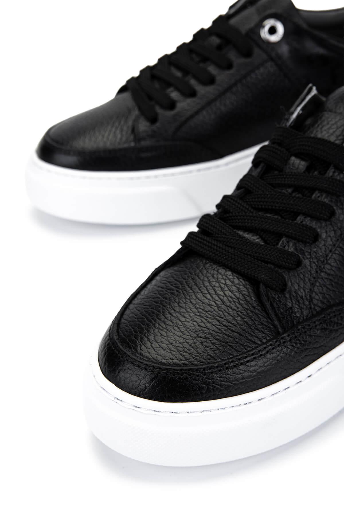 Tamer Tanca Kadın Hakiki Deri Siyah Floter Sneakers & Spor Ayakkabı