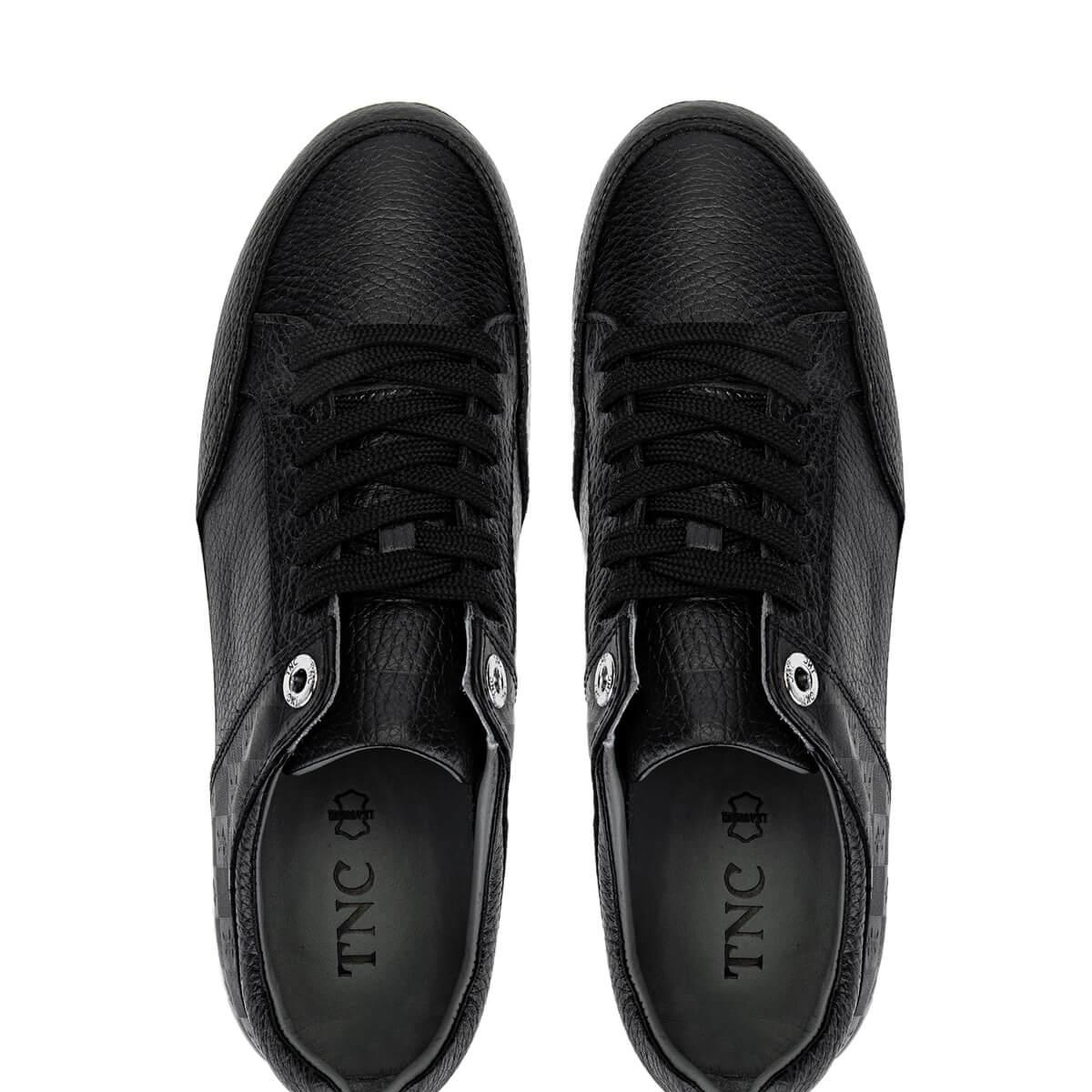 Tamer Tanca Kadın Hakiki Deri Siyah Floter Sneakers & Spor Ayakkabı