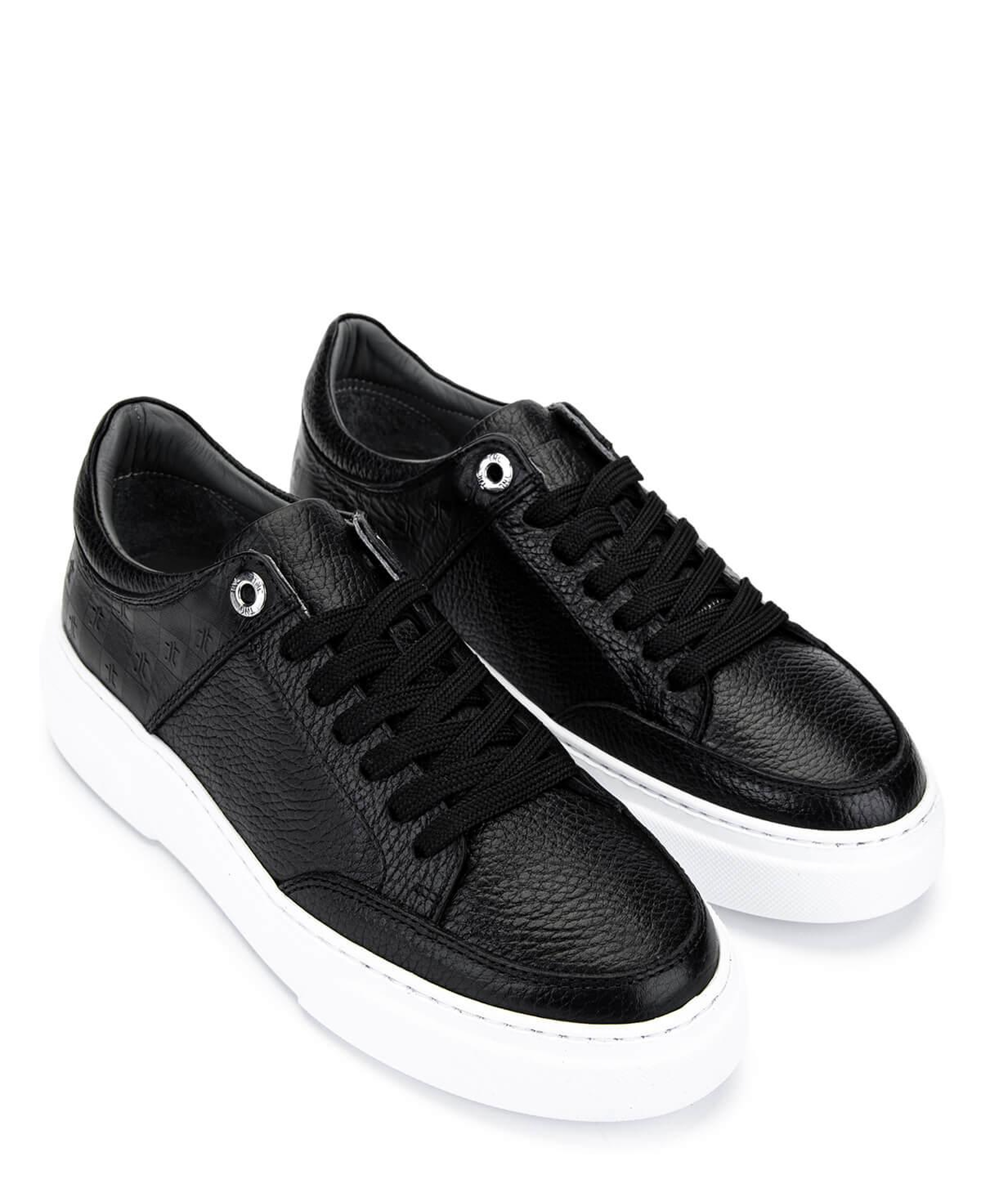 Tamer Tanca Kadın Hakiki Deri Siyah Floter Sneakers & Spor Ayakkabı