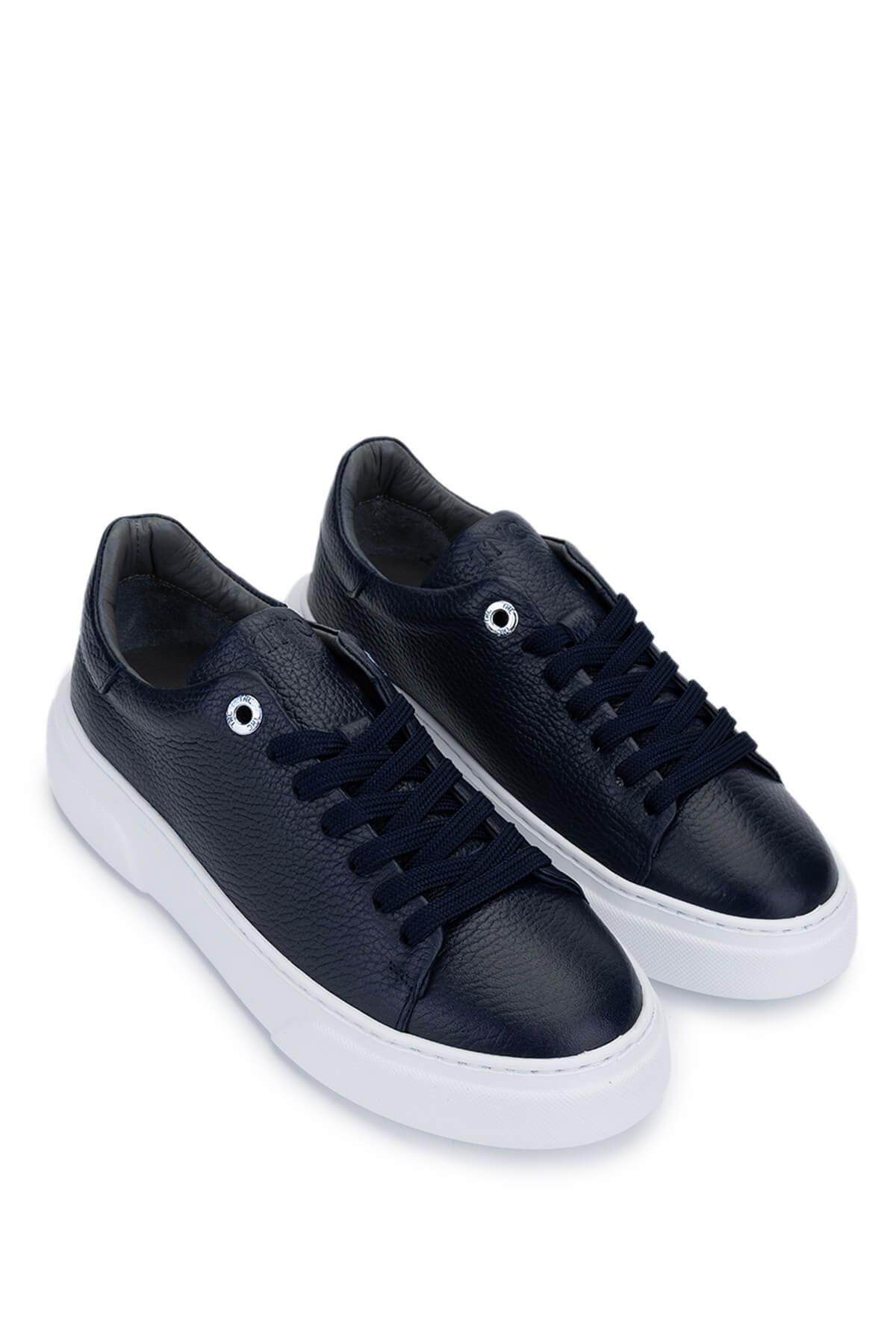 Tamer Tanca Kadın Hakiki Deri Lacivert Sneakers & Spor Ayakkabı