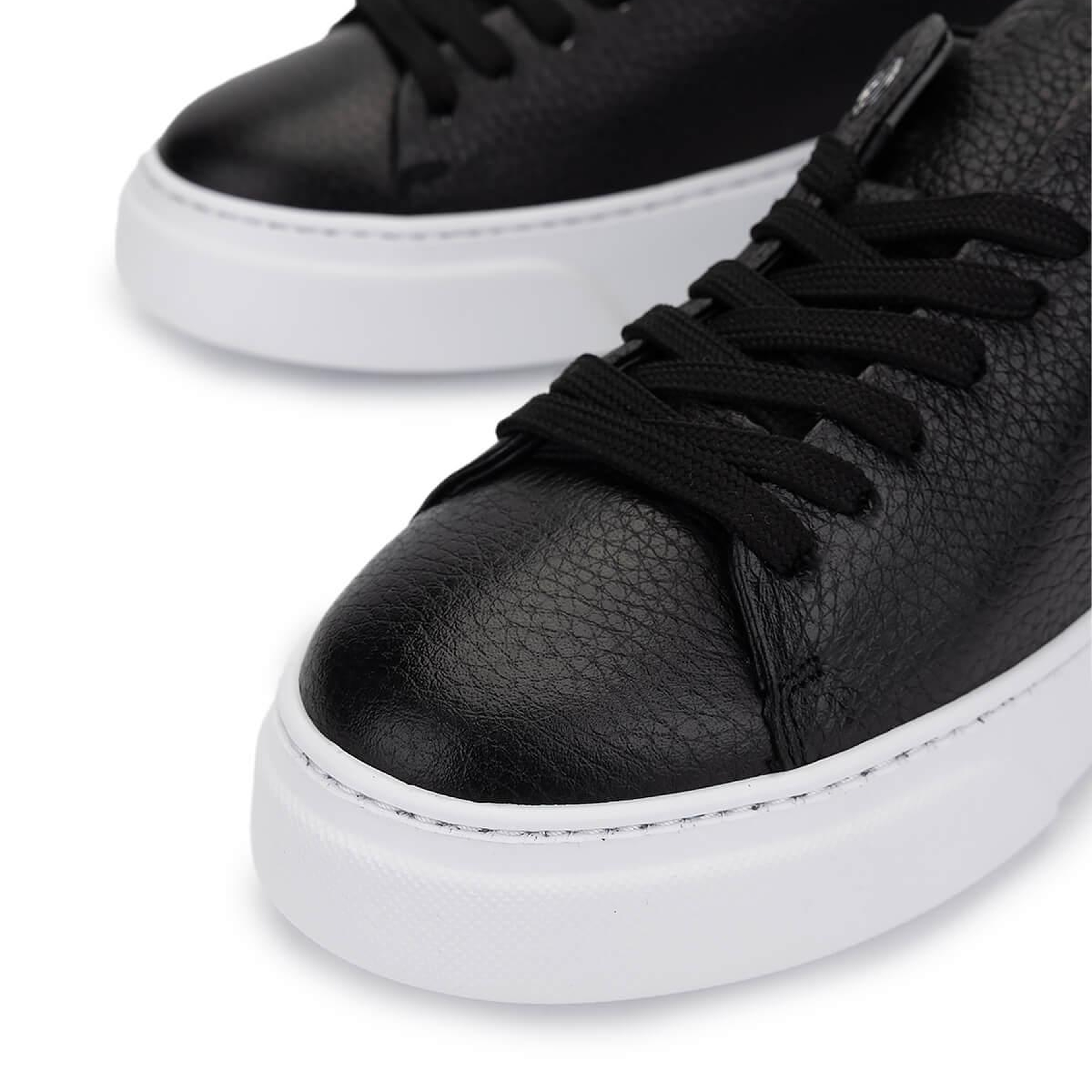 Tamer Tanca Kadın Hakiki Deri Siyah Floter Sneakers & Spor Ayakkabı
