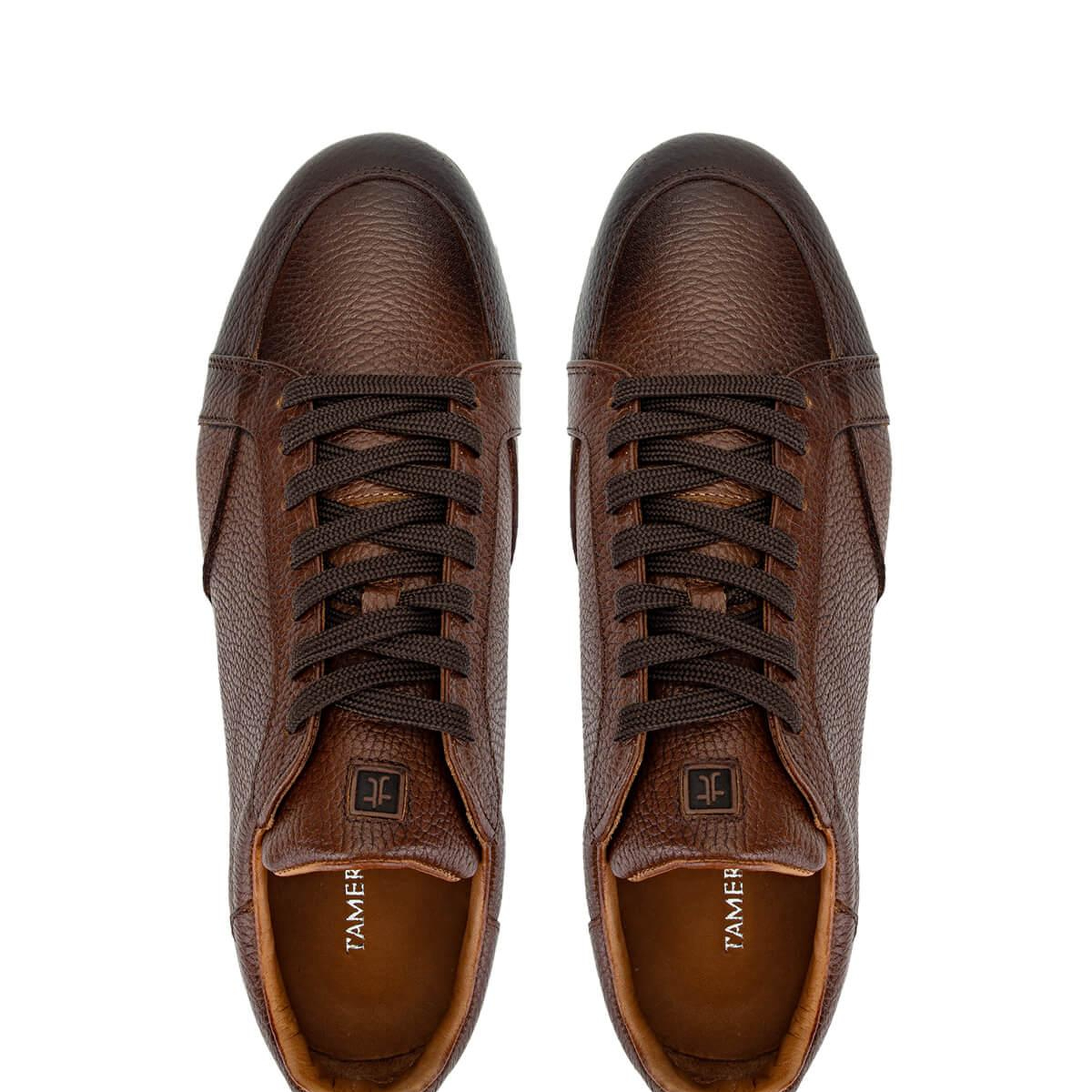 Tamer Tanca Erkek Hakiki Deri Kahverengi Sneakers & Spor Ayakkabı