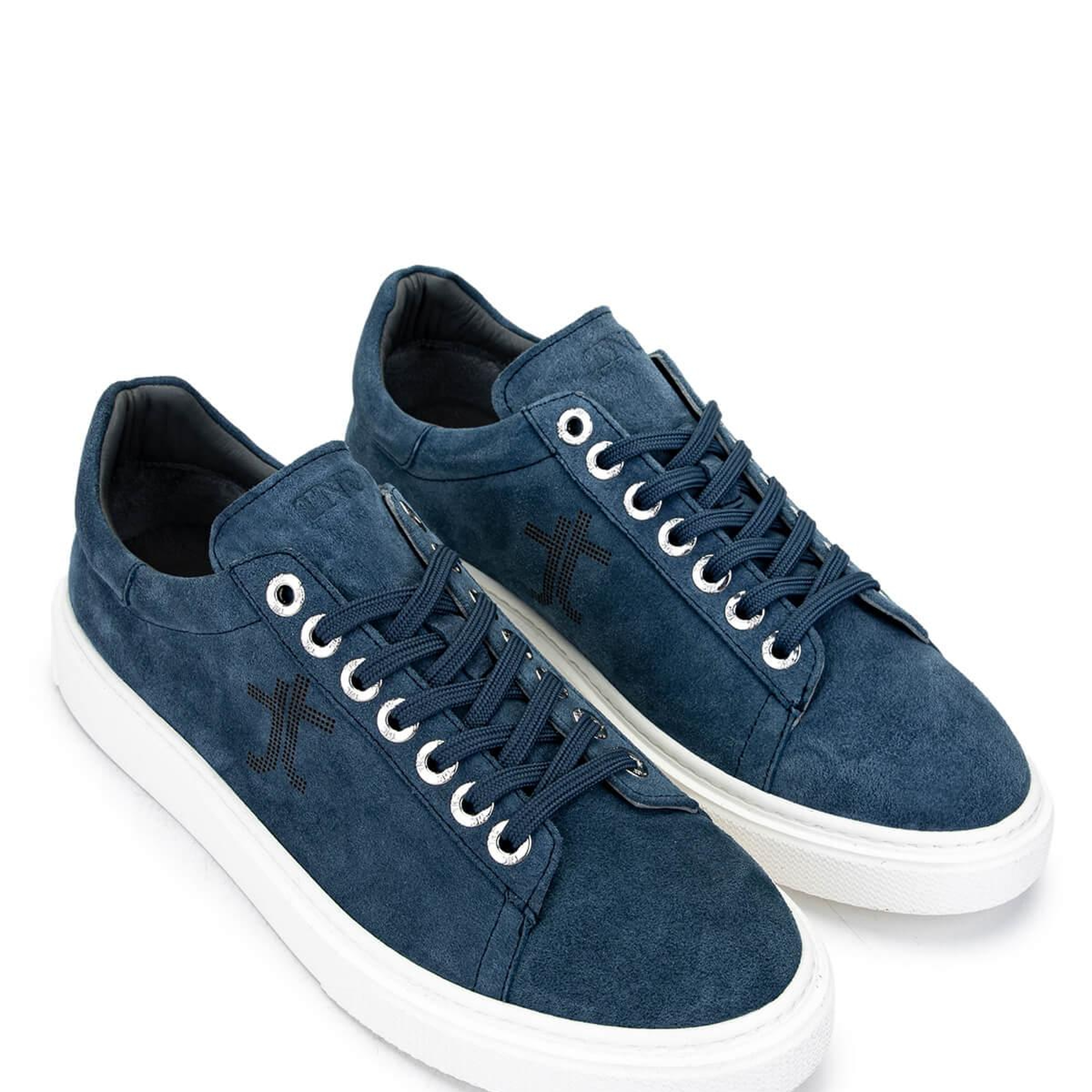 Tamer Tanca Erkek Hakiki Deri Mavi Sneakers & Spor Ayakkabı