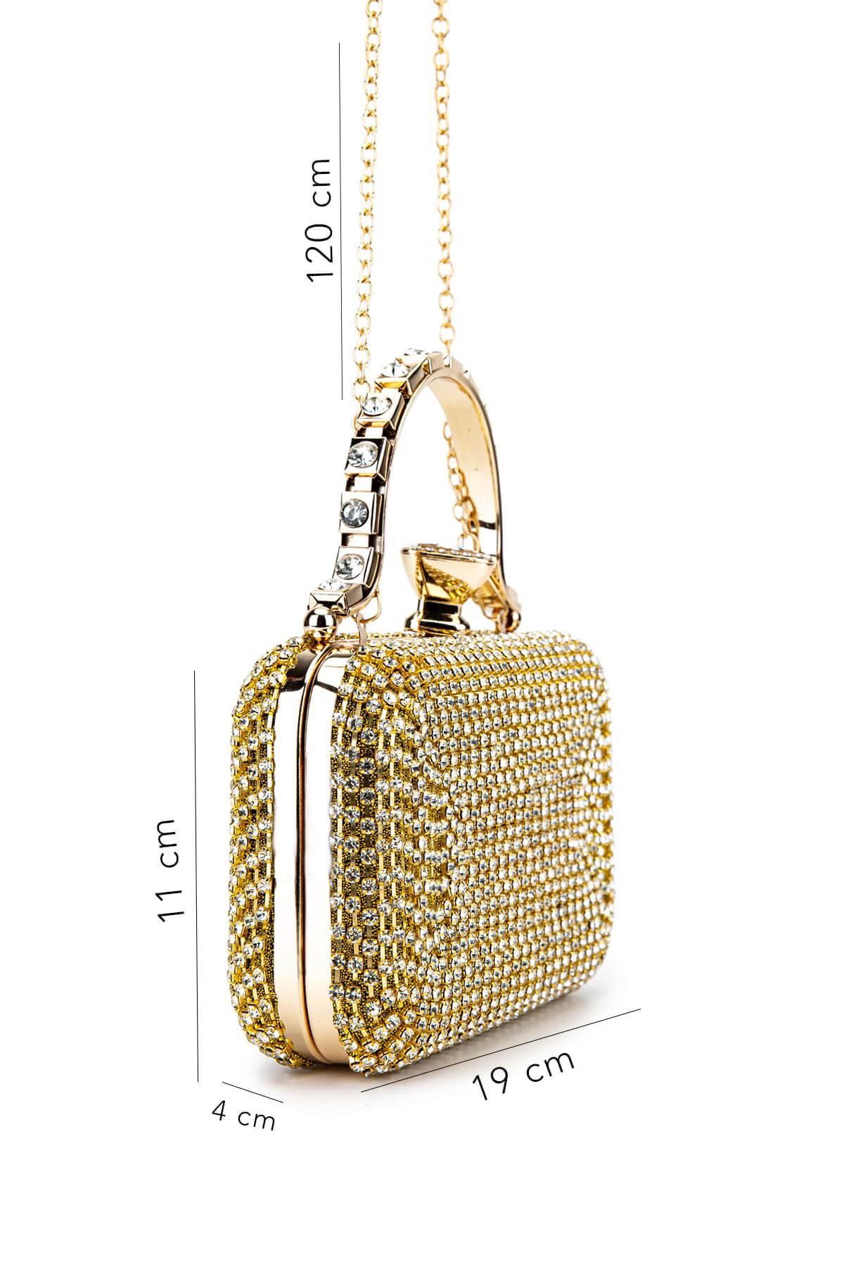 Tamer Tanca Kadın Vegan Sarı Abiye Çanta