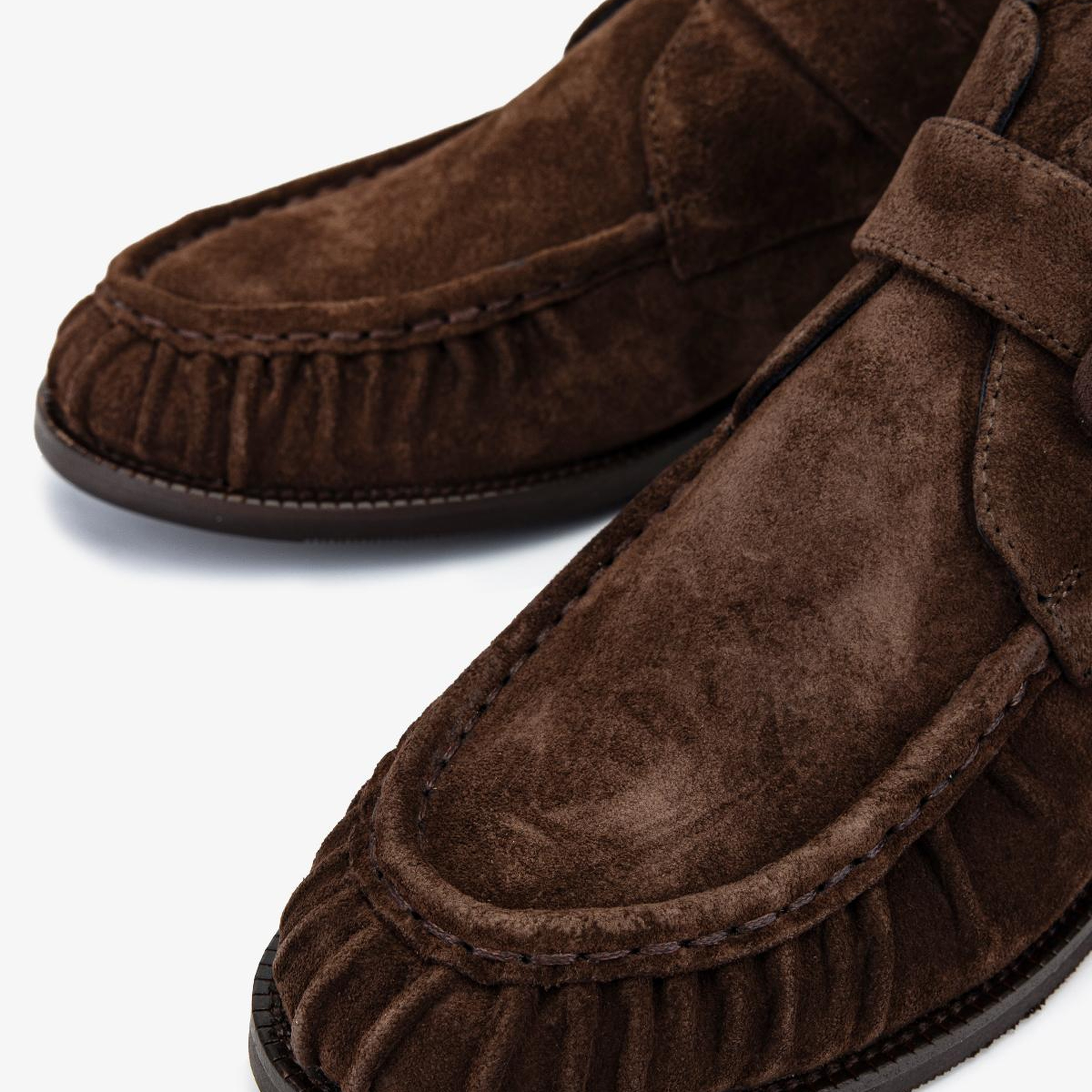 Valmenti Kadın Hakiki Deri Kahverengi Süet Düz Bot