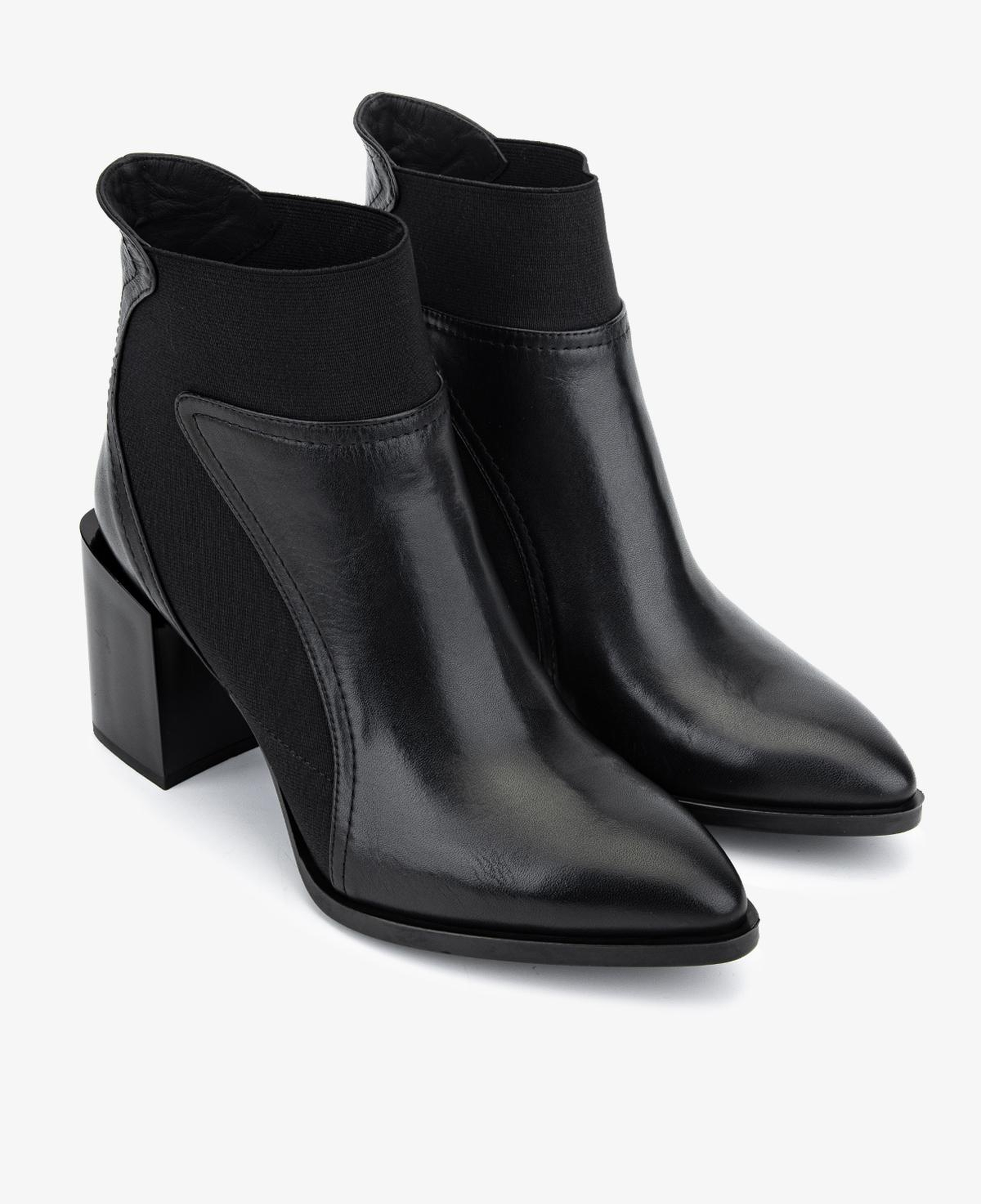 Valmenti Kadın Hakiki Deri Siyah Topuklu Bot