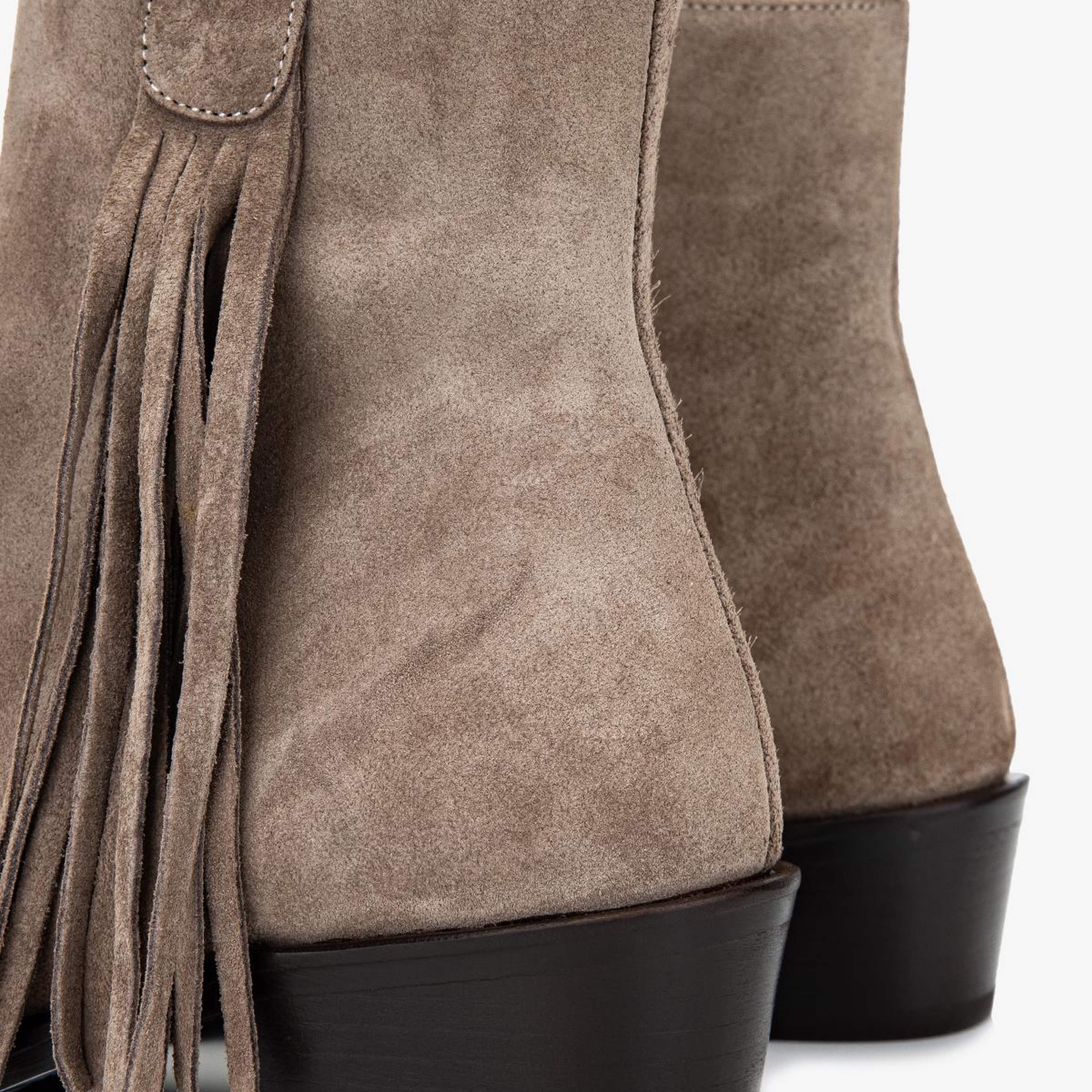 Valmenti Kadın Hakiki Deri Vizon Süet Topuklu Bot