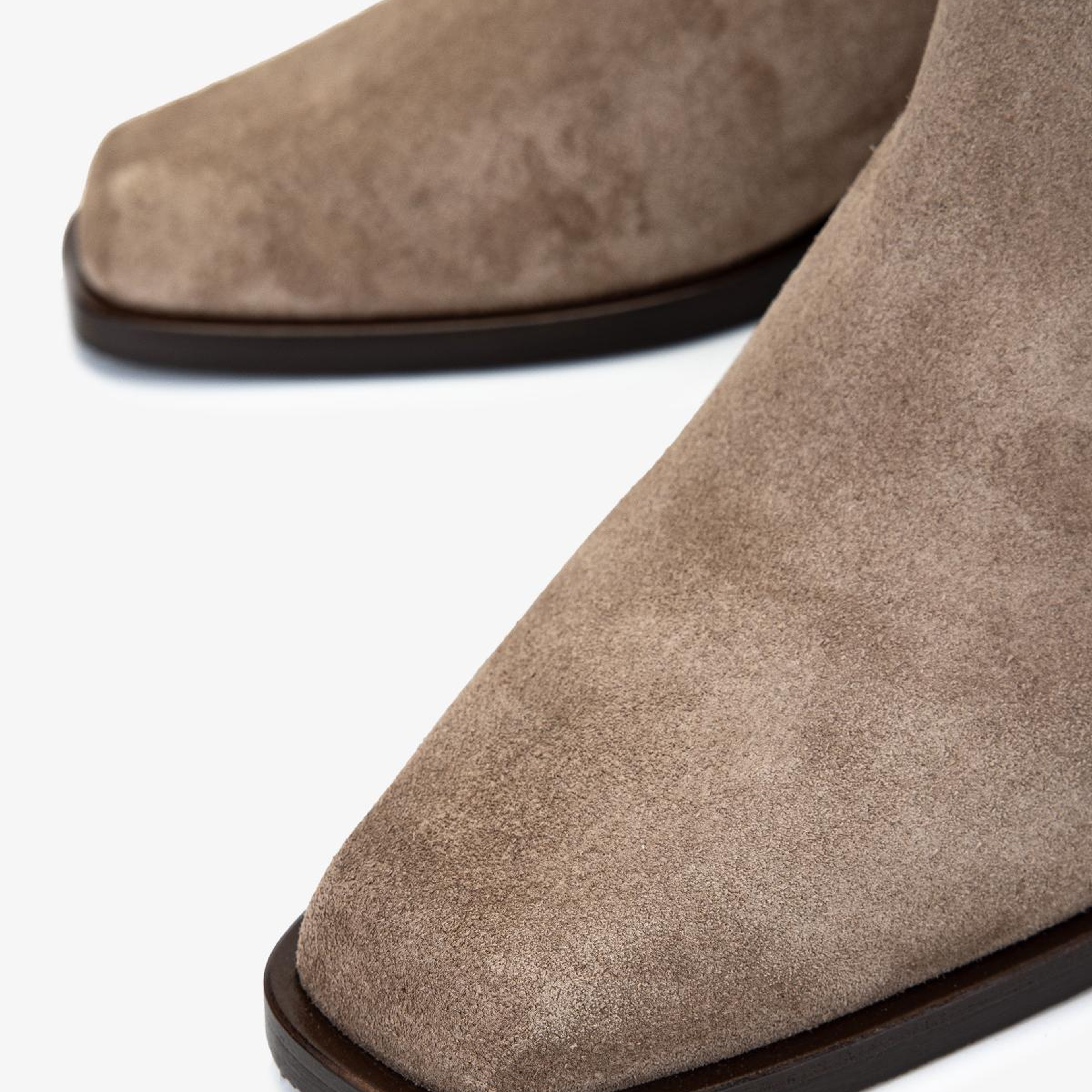 Valmenti Kadın Hakiki Deri Vizon Süet Topuklu Bot