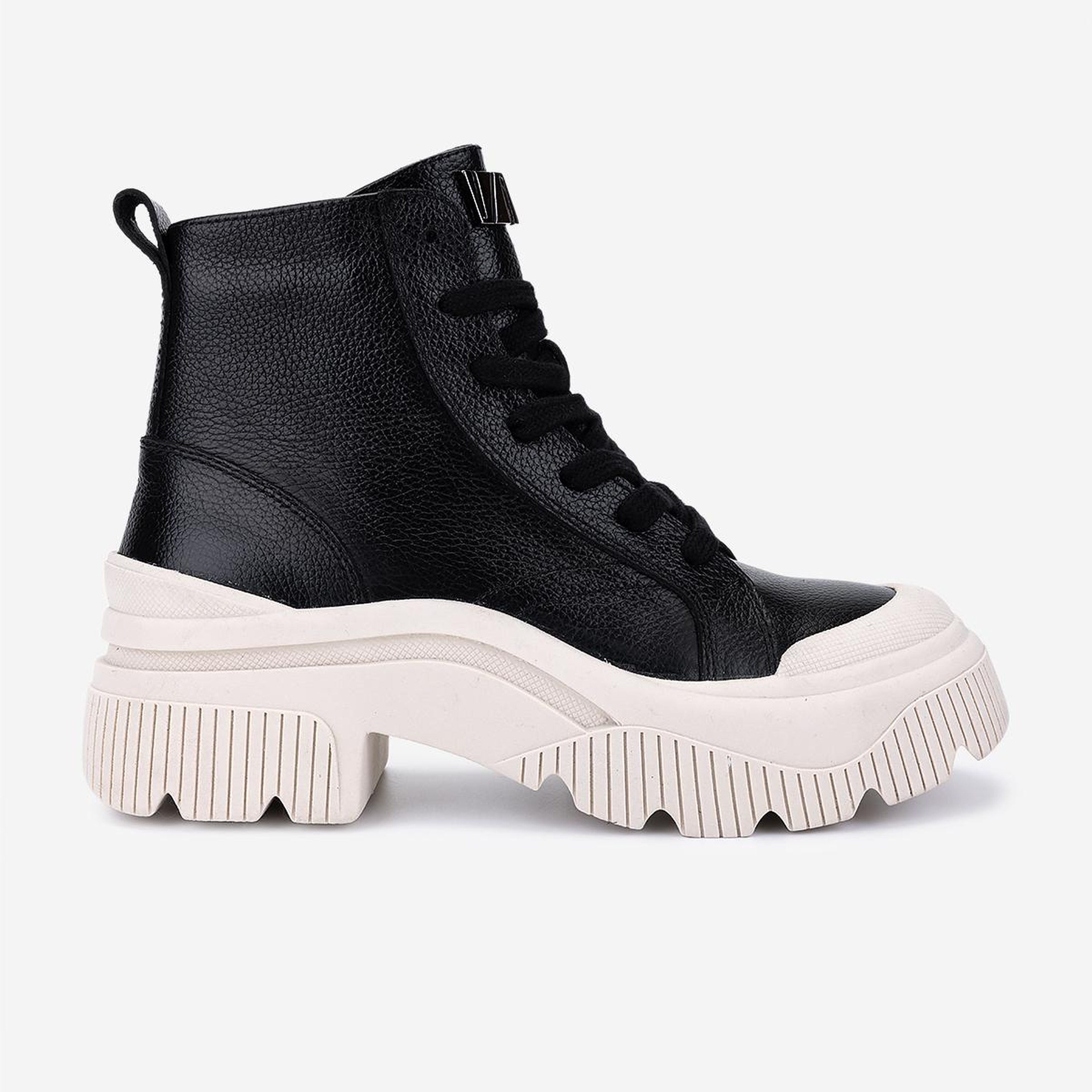 Valmenti Kadın Hakiki Deri Siyah Floter Casual Bot