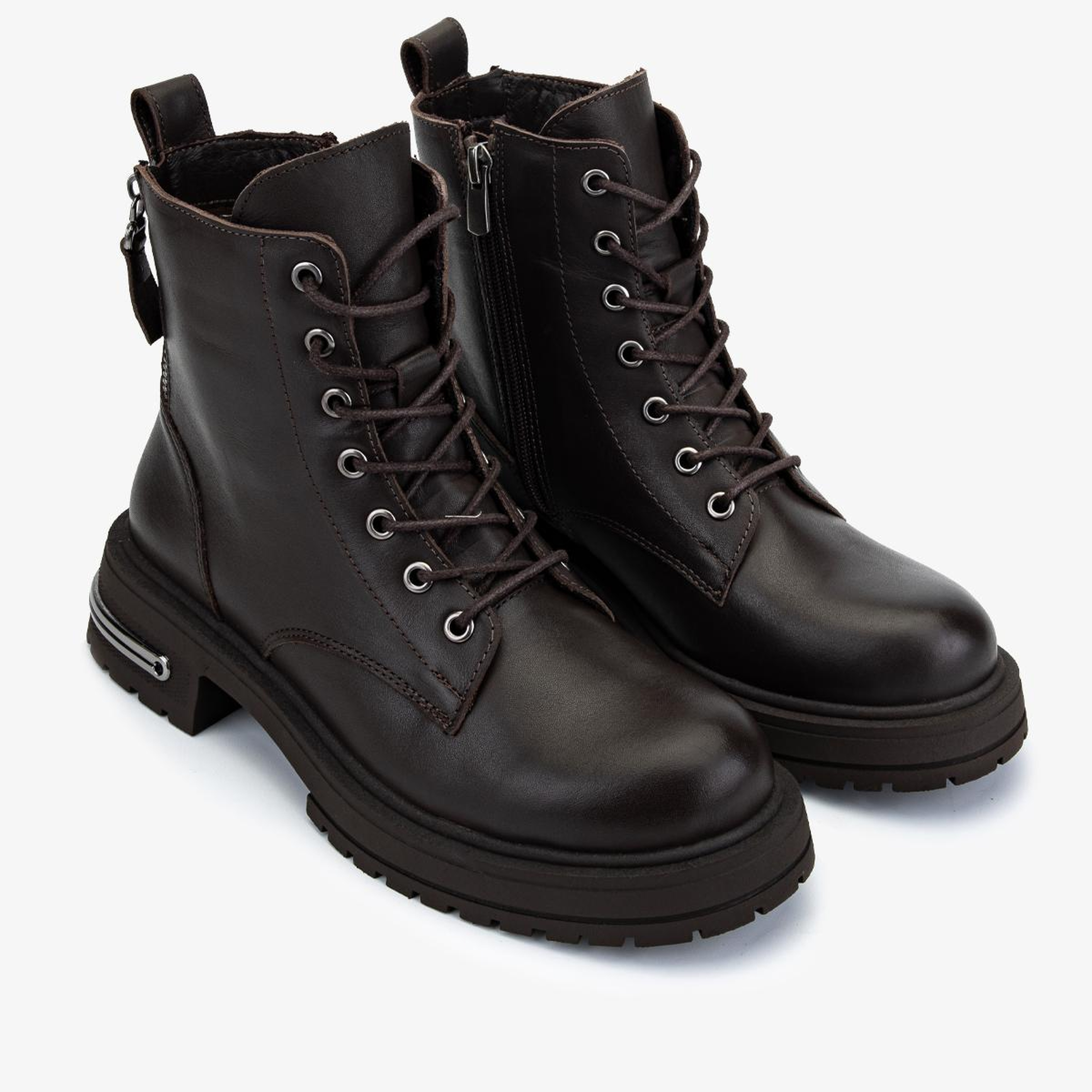 Valmenti Kadın Hakiki Deri Kahverengi Casual Bot