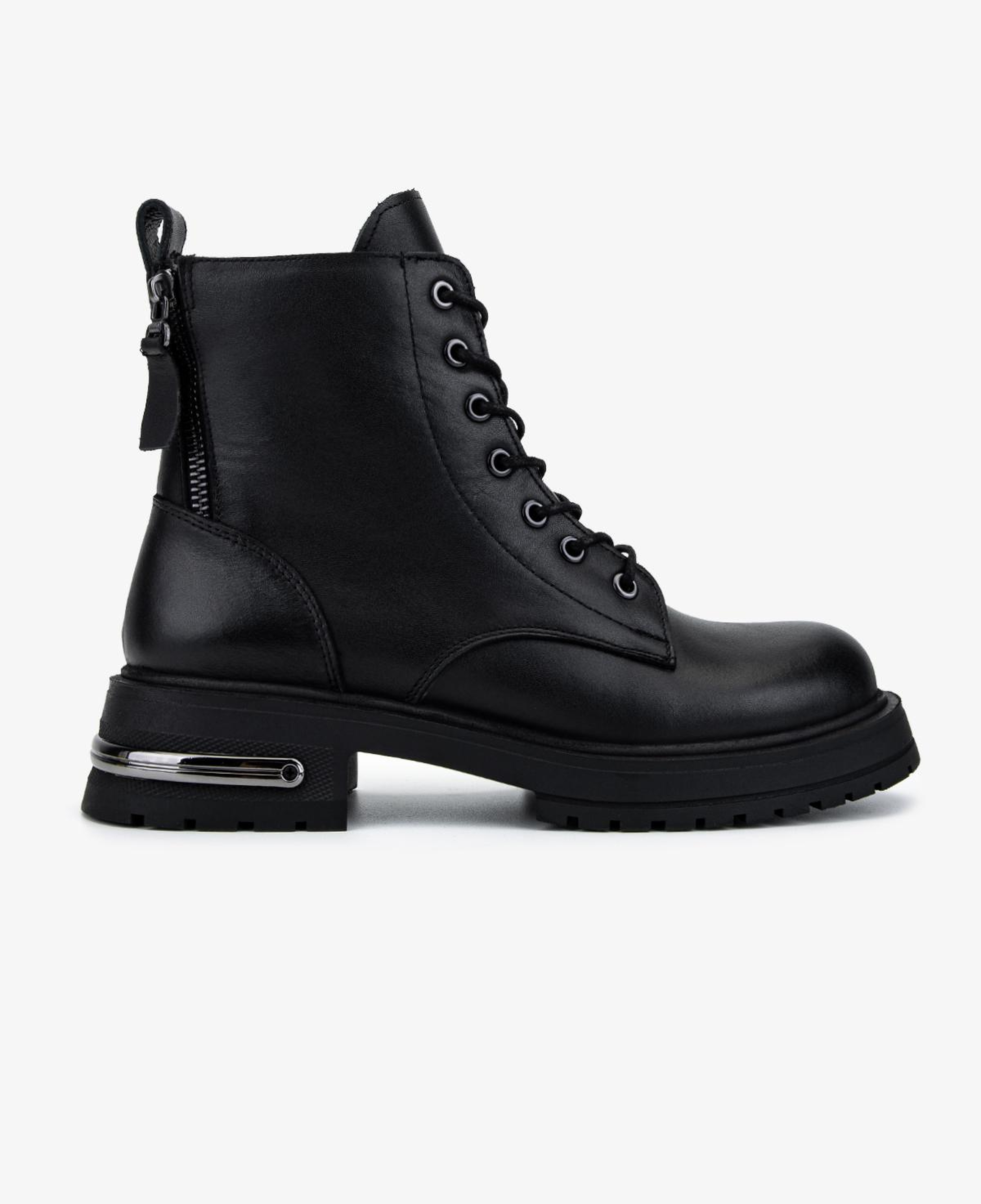 Valmenti Kadın Hakiki Deri Siyah Casual Bot