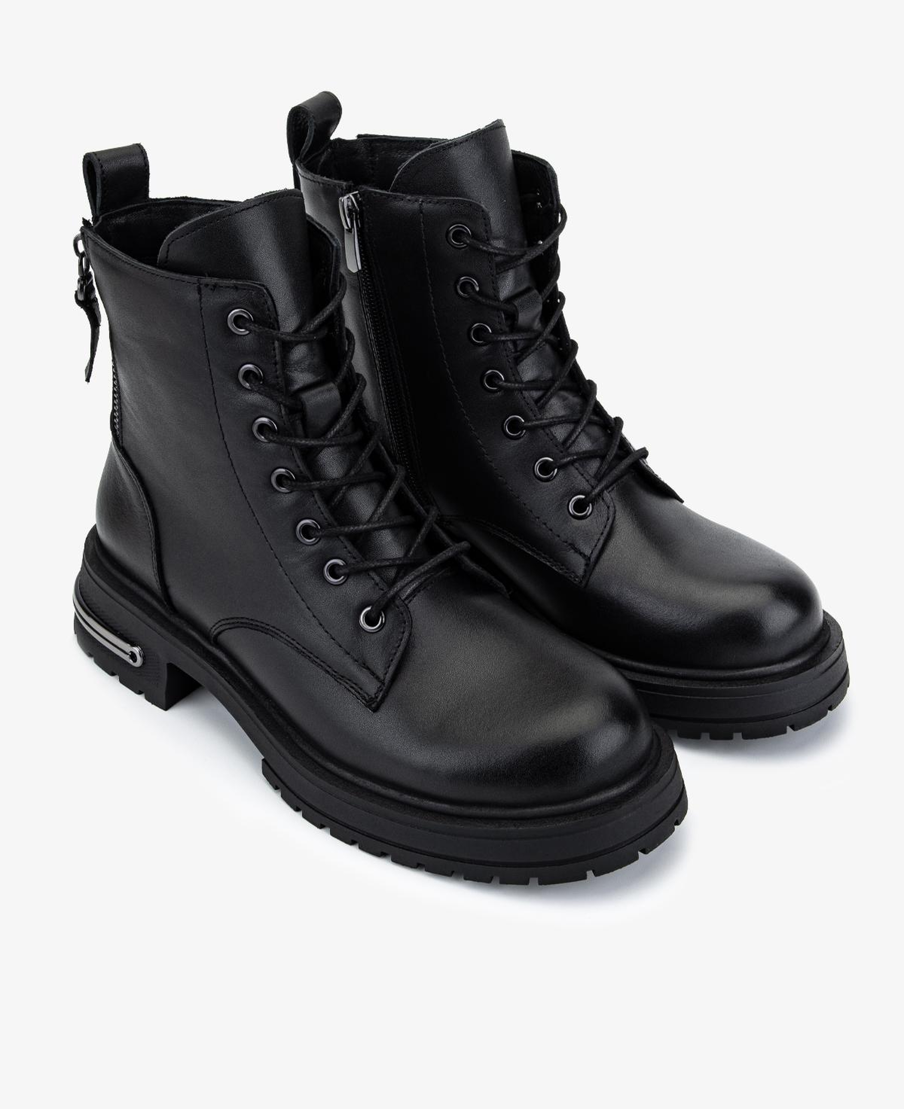 Valmenti Kadın Hakiki Deri Siyah Casual Bot